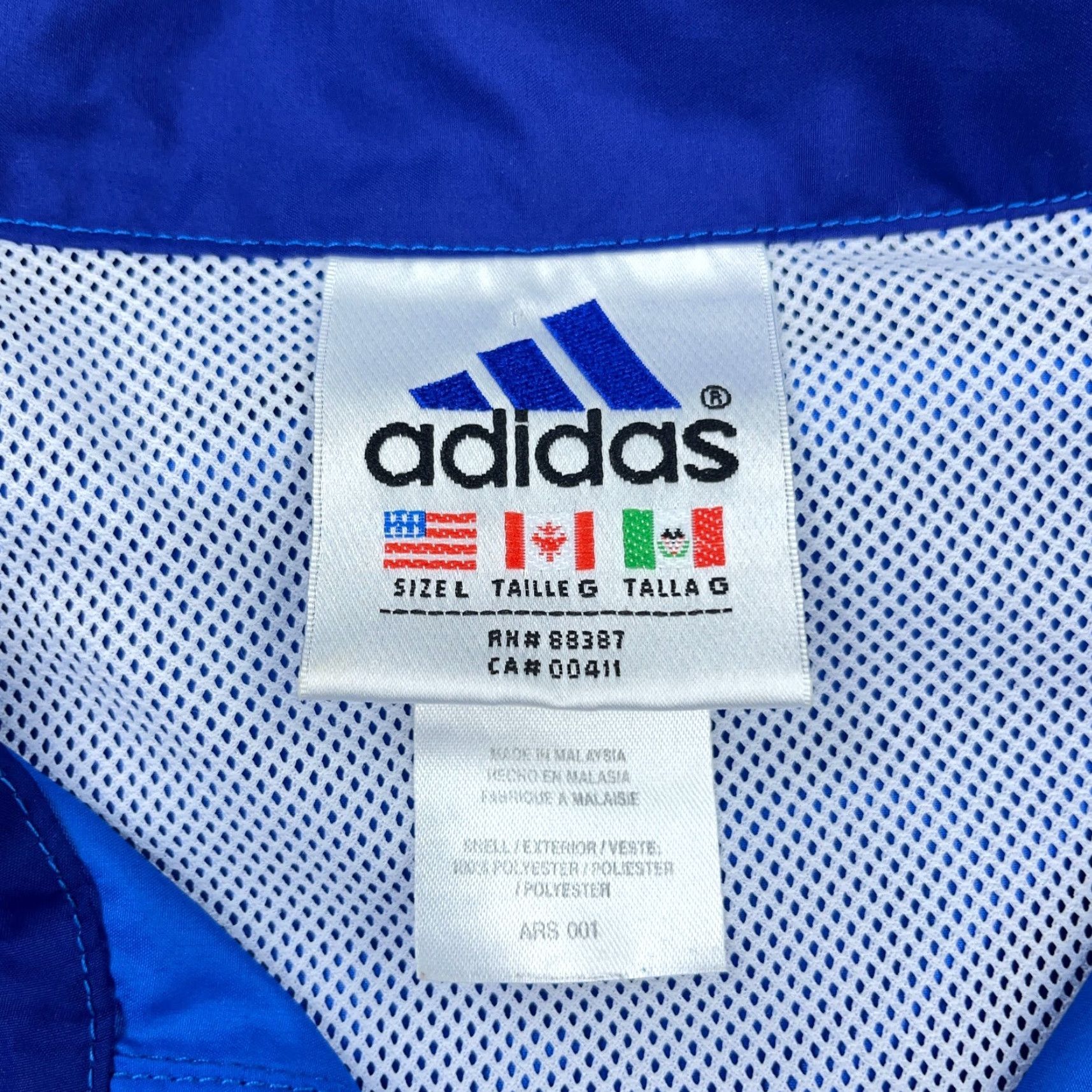 Adidas VINTAGE Adidas Jacket Men Large Blue Pullover Windbreaker Track Snap T Y2K Size US XL / EU 56 / 4 - 3 Thumbnail
