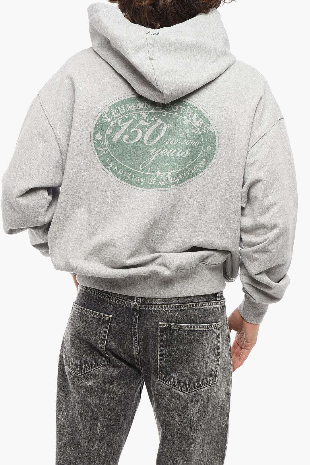 1989 STUDIO og1mm0725 Cotton Lehman Brothers Hoodie in Grey Size US S / EU 44-46 / 1 - 2 Thumbnail