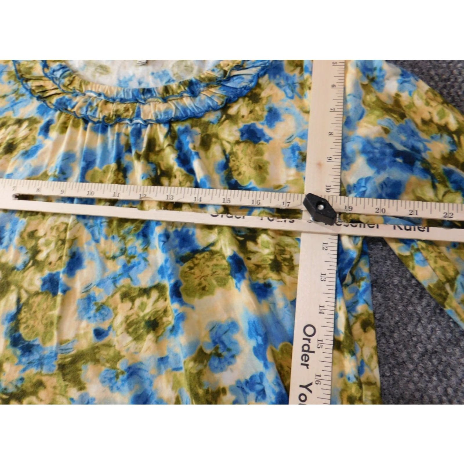 Jones New York Jones New York Blouse XL Womens Floral Yellow Crew Neck Pullover Cotton Rayon Stretch Casual Top Size XL / US 12-14 / IT 48-50 - 6 Thumbnail