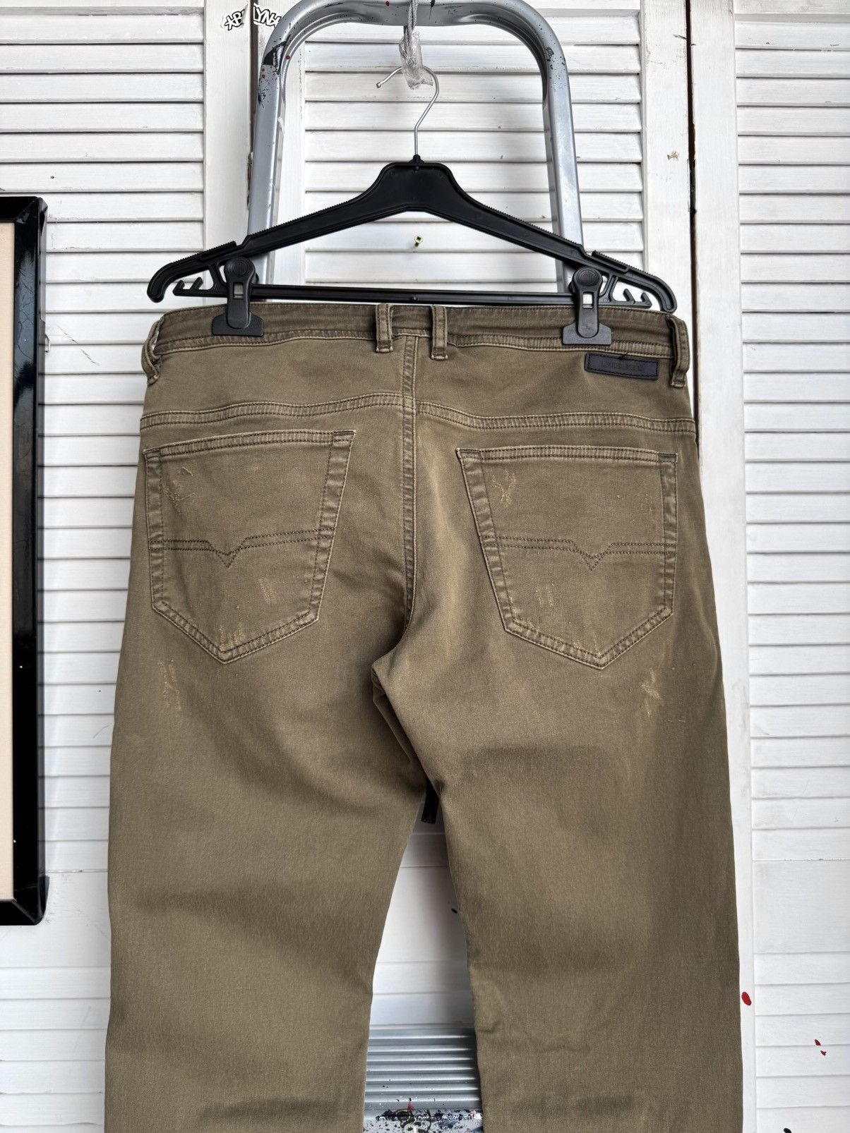 Diesel Diesel Jogg Jeans Thommer CB-NE Olive Khaki Slim Fit Stretch Size US 32 / EU 48 - 13 Thumbnail