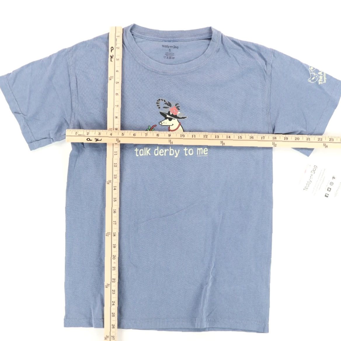 Vintage VINTAGE Teddy the Dog Talk Derby to Me Solid T-Shirt Blue Men's S Size US S / EU 44-46 / 1 - 3 Thumbnail