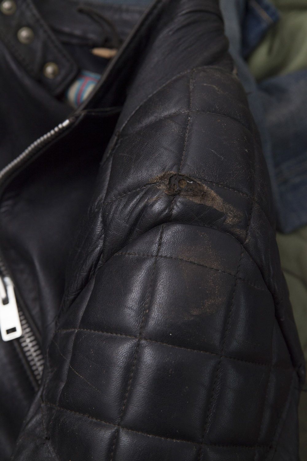 Vintage 1980's leather biker jacket Size US S / EU 44-46 / 1 - 8 Thumbnail