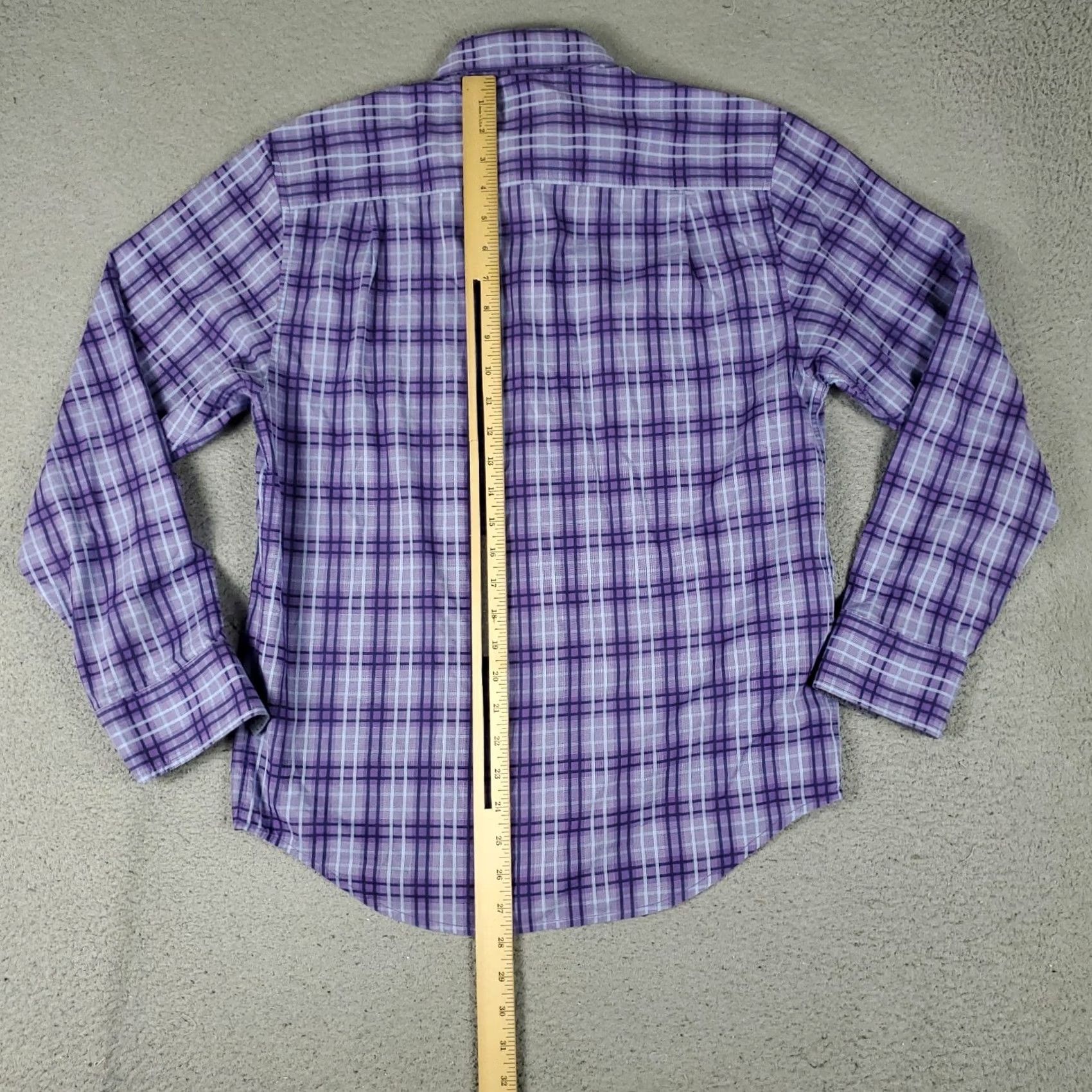 Tommy Bahama Tommy Bahama Shirt Mens Small Purple Plaid Cotton Polyester Button Long Sleeve Shirt Size US S / EU 44-46 / 1 - 3 Thumbnail