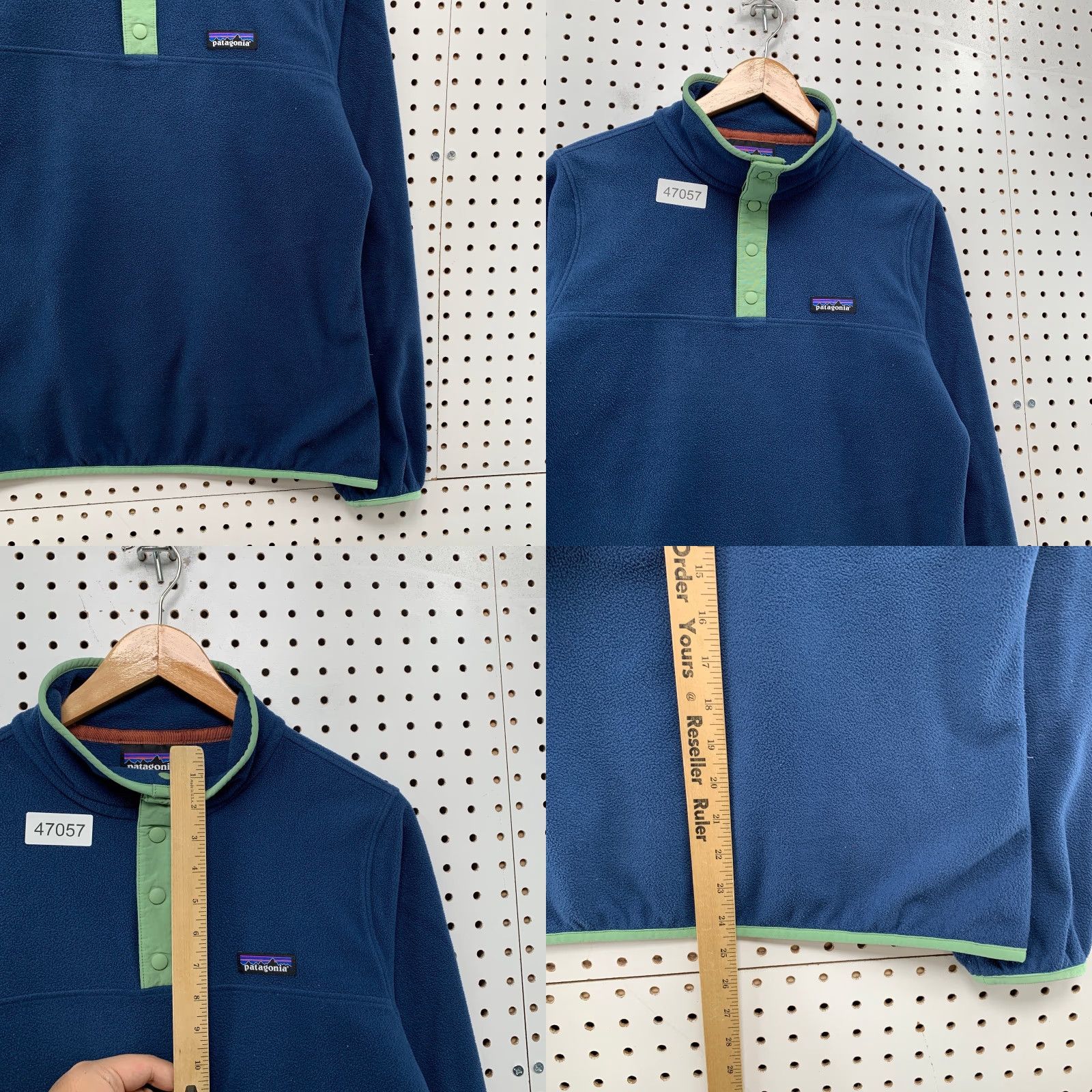 Patagonia Patagonia Women's Jacket M Blue Fleece 1/4 Snap Pullover Micro D Sweater - Outdoor Basic Coat, Regular Fit, Logo, Casual Climate Casual Womens Size M / US 6-8 / IT 42-44 - 8 Thumbnail