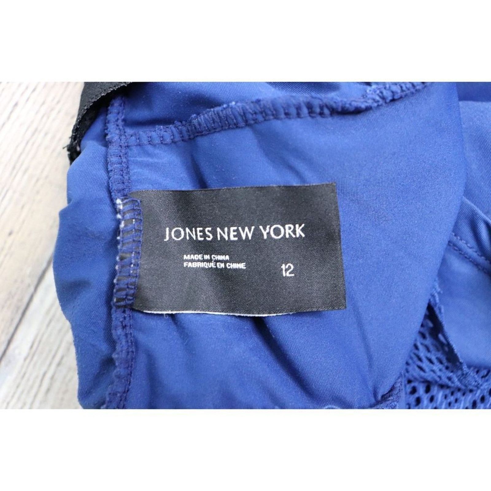 Jones New York Jones New York Blue Lace Triple Ruffle Tankini Swim Top 12 Size XL / US 12-14 / IT 48-50 - 7 Thumbnail