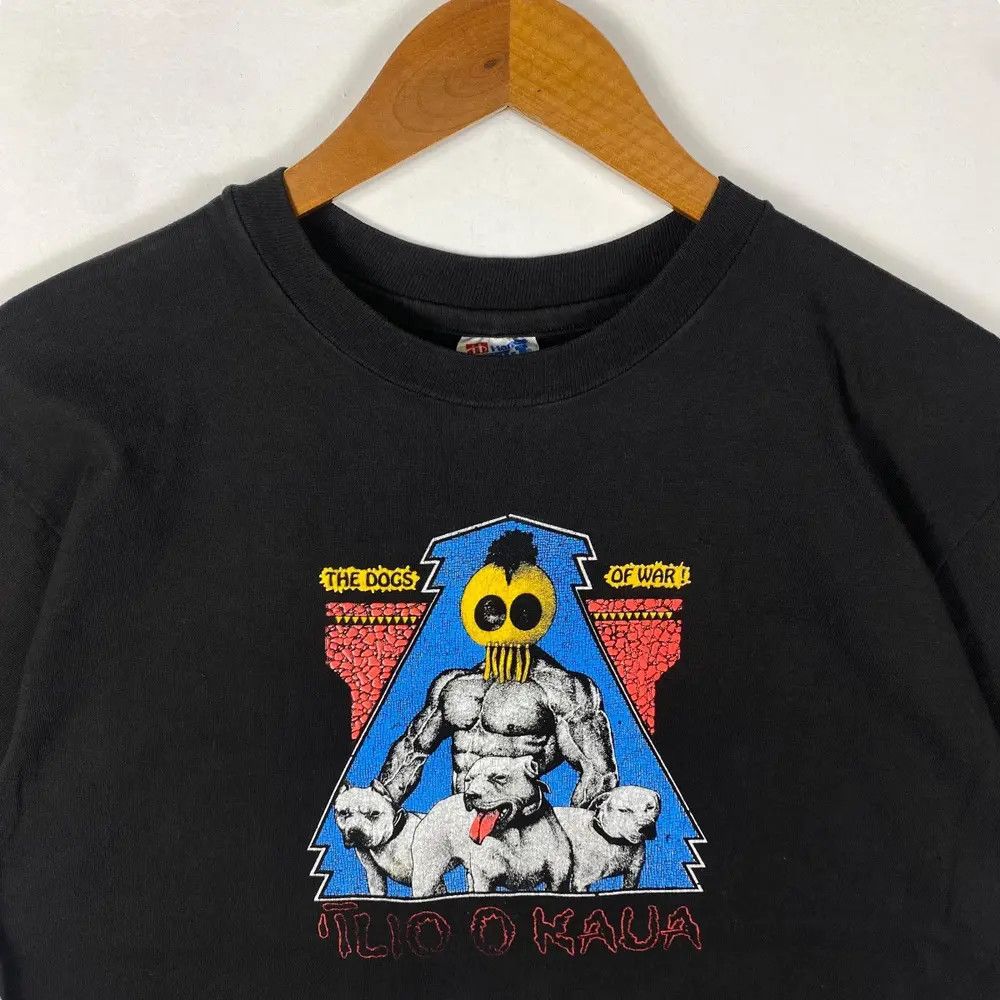 Vintage Vintage 80's The Dogs Of War Hawaii Kaua Tee Stussy Print Size US M / EU 48-50 / 2 - 2 Thumbnail
