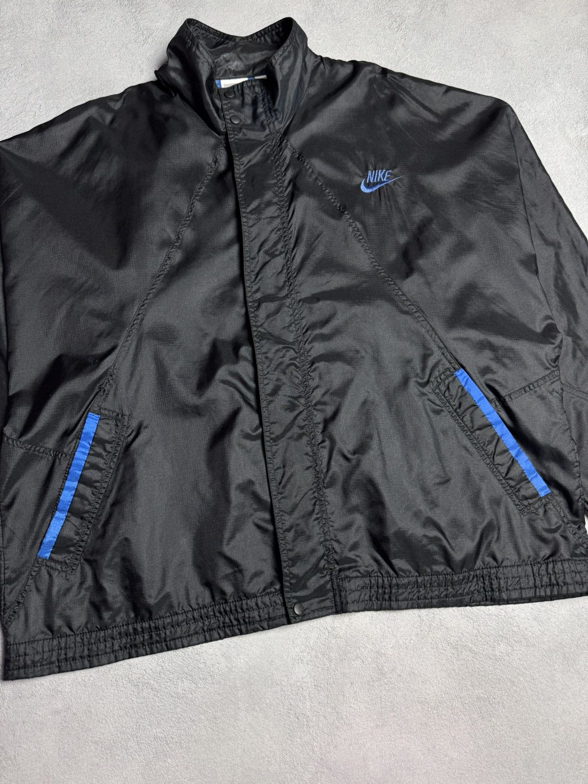 Nike 1990s Nike Vintage Nylon Track Jacket Small Logo size XL Size US XL / EU 56 / 4 - 5 Thumbnail