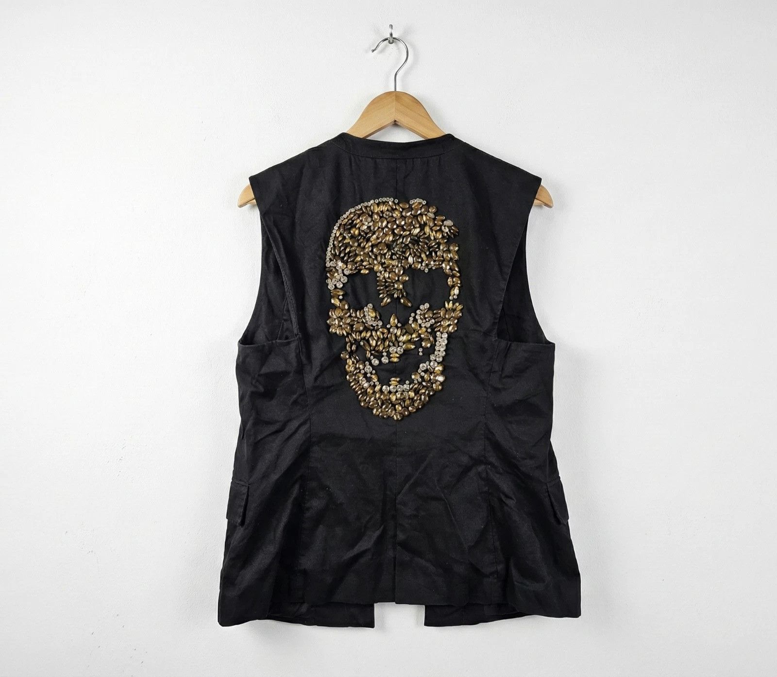 Philipp Plein Philipp Plein Couture Crystal Skull Vest Women L Black Size L / US 10 / IT 46 - 1 Thumbnail