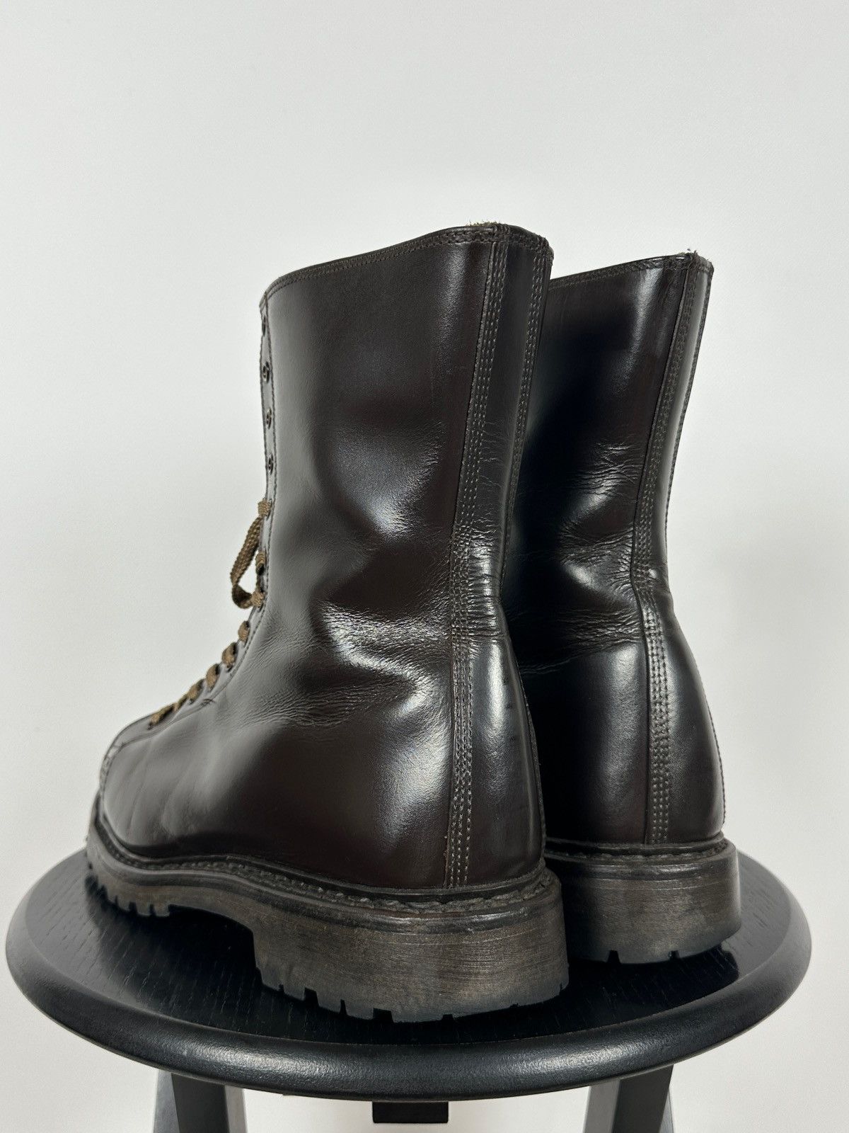 Vintage Vintage Italy Army Paratrooper Combat Brown Leather Boots Size US 9 / EU 42 - 4 Thumbnail