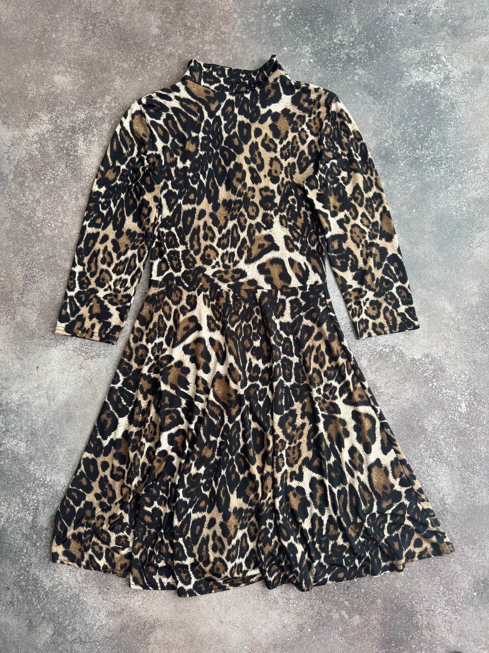 Hysteric Glamour × Vintage Morgan de Toi Leopard Printed Glam Belted Long Sleeve Dress Size S / US 4 / IT 40 - 9 Thumbnail