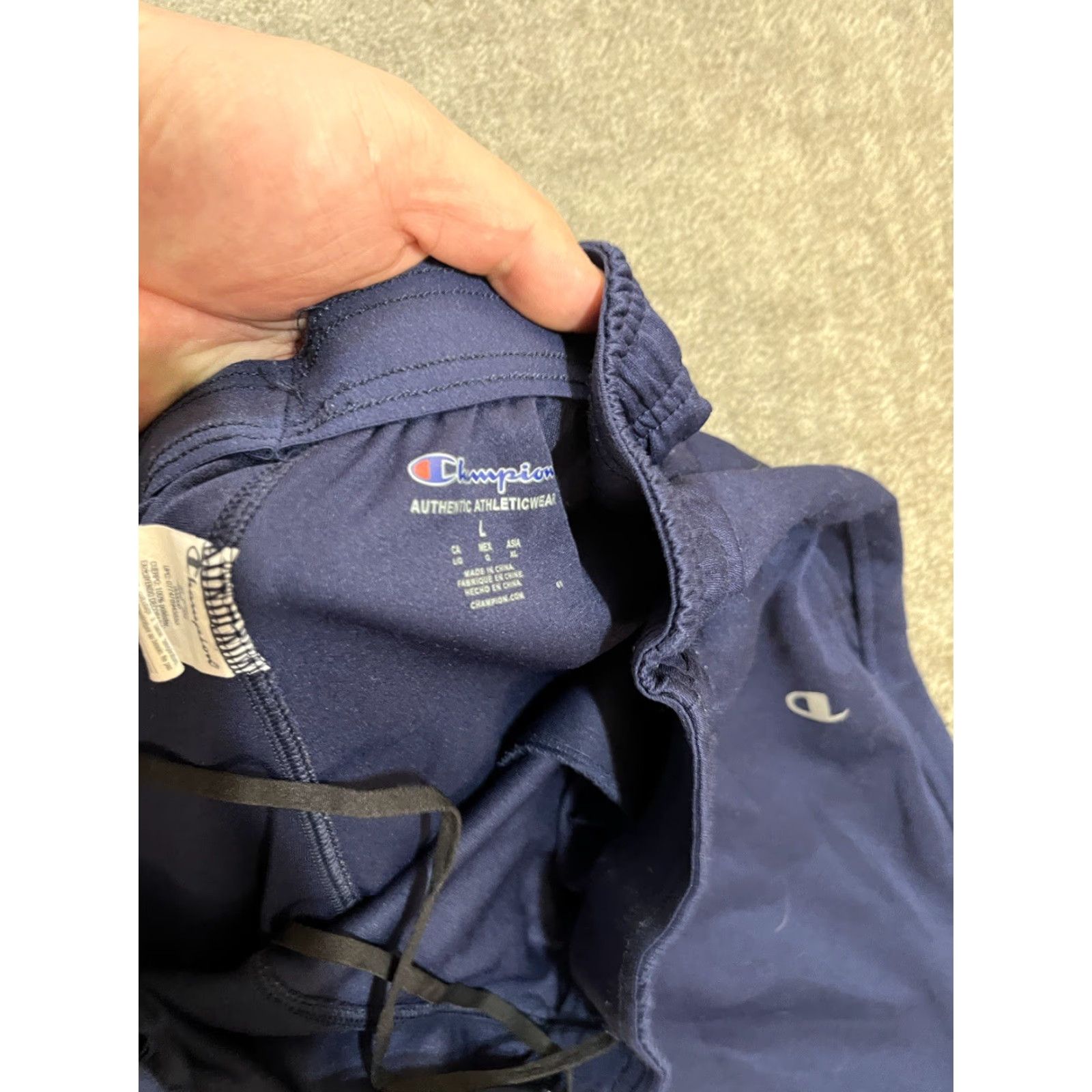 Champion Champion Sweatpants Men’s Blue Authentic Athleticwear Logo Pockets Straight Relaxed Regular Size M Casual Active Sports Pant Size US 31 - 5 Thumbnail