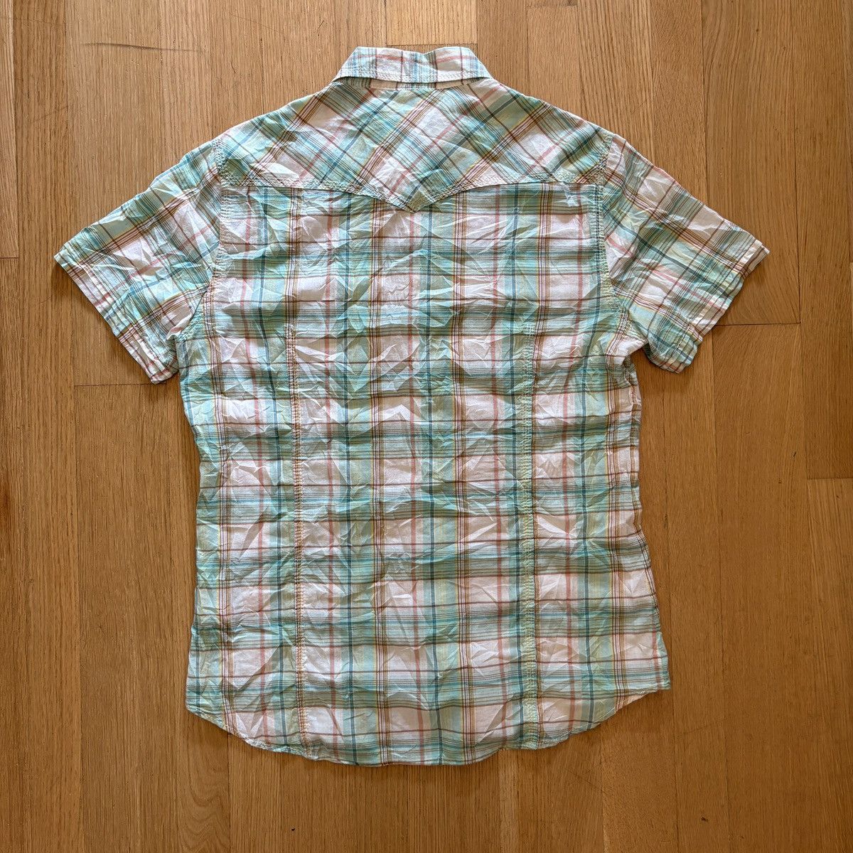 True Religion VINTAGE True Religion Green and White Plaid Button Up Size US L / EU 52-54 / 3 - 7 Thumbnail