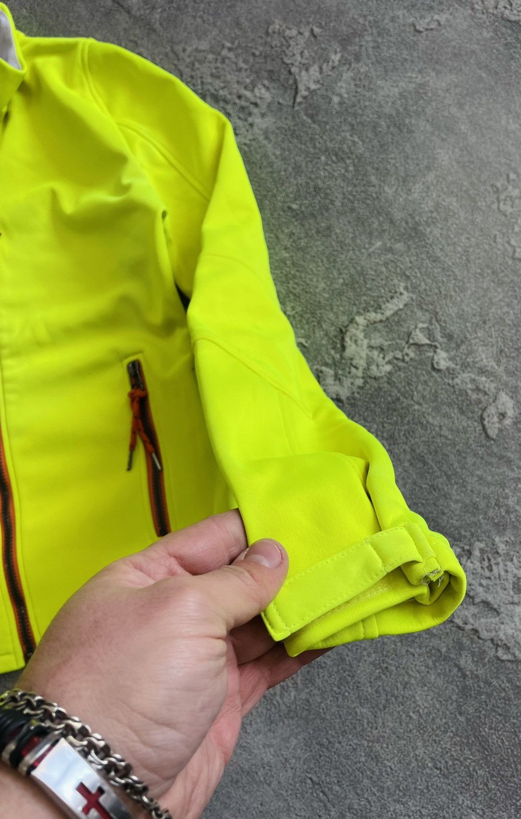 JET SET Women Green SoftShell Jacket Size 2 ( M ) Outdoor