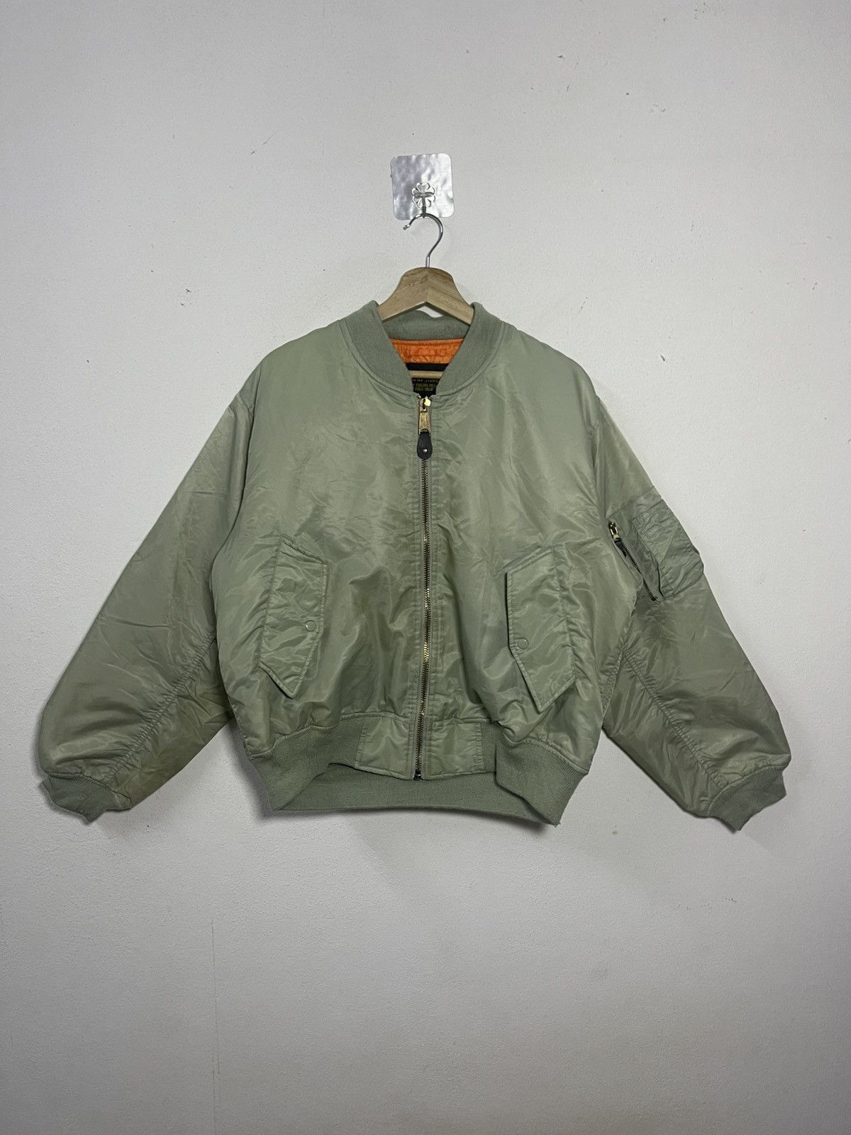 Vintage Vintage Warm Heart Reversible MA-1 Military Bomber Jacket Size US L / EU 52-54 / 3 - 1 Thumbnail