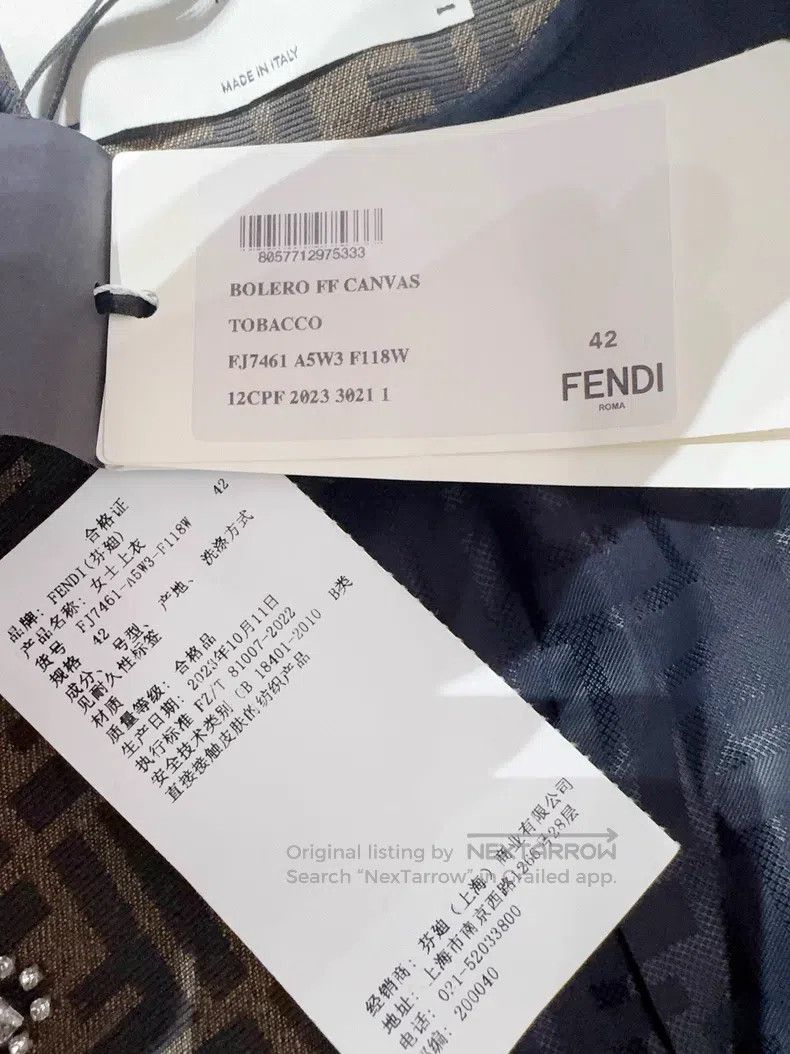 Fendi Fendi Crystal logo jacket Size S / US 4 / IT 40 - 4 Thumbnail