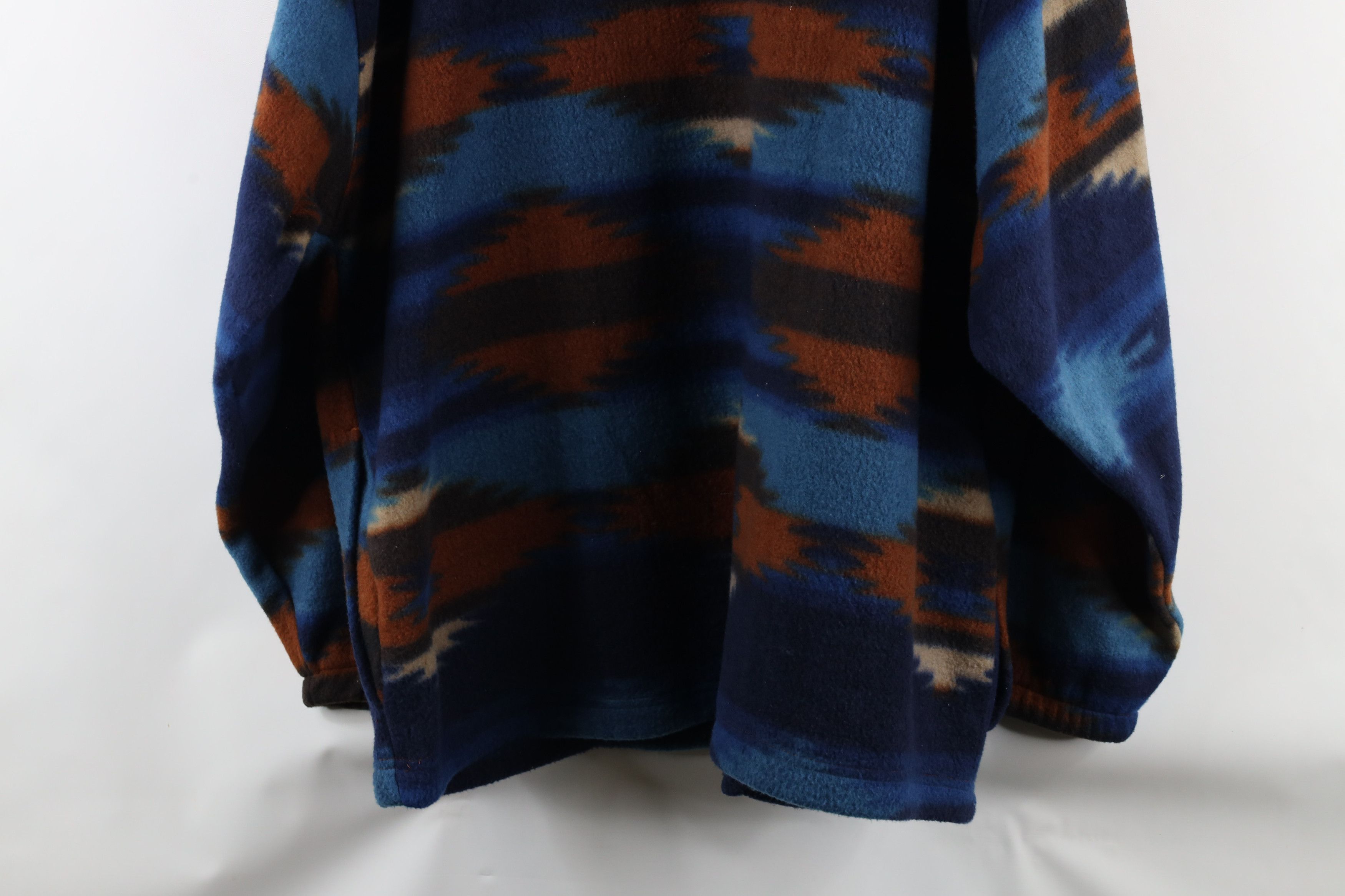 Vintage Vintage 90s Streetwear Fit Fiesta Southwestern Fleece Hoodie Size US XL / EU 56 / 4 - 9 Thumbnail