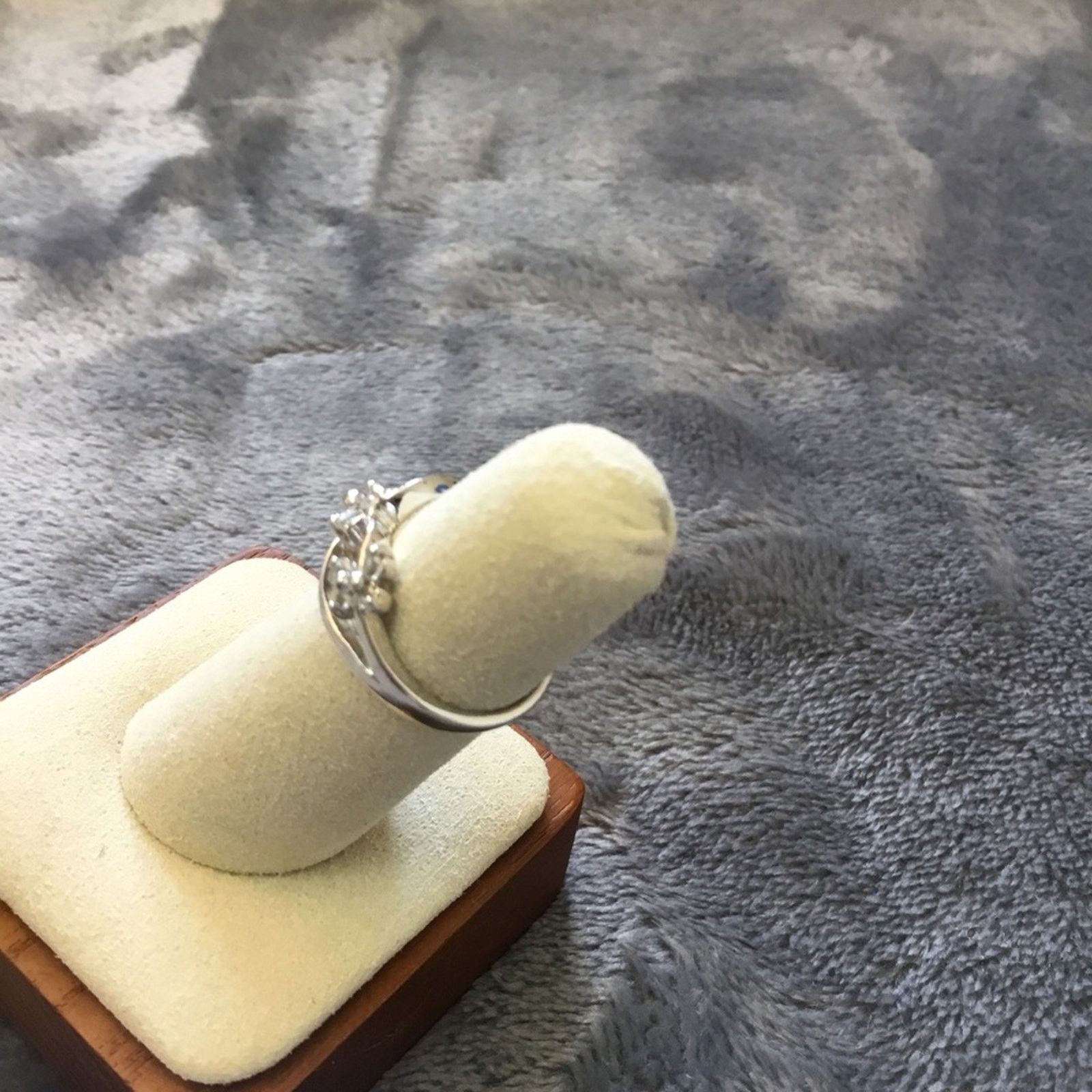 Other Silver Trio Butterfly Crystals Ring Size ONE SIZE - 3 Thumbnail