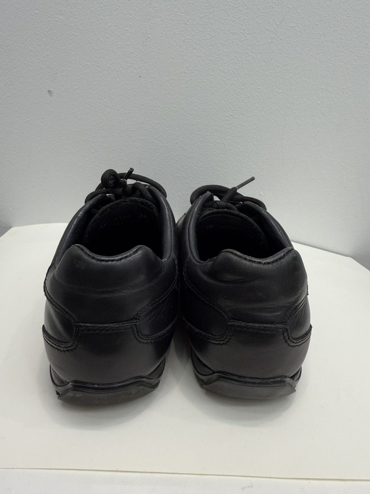Prada Vintage Prada Red Label Black Leather Sneakers Size US 8 / IT 38 - 2 Thumbnail