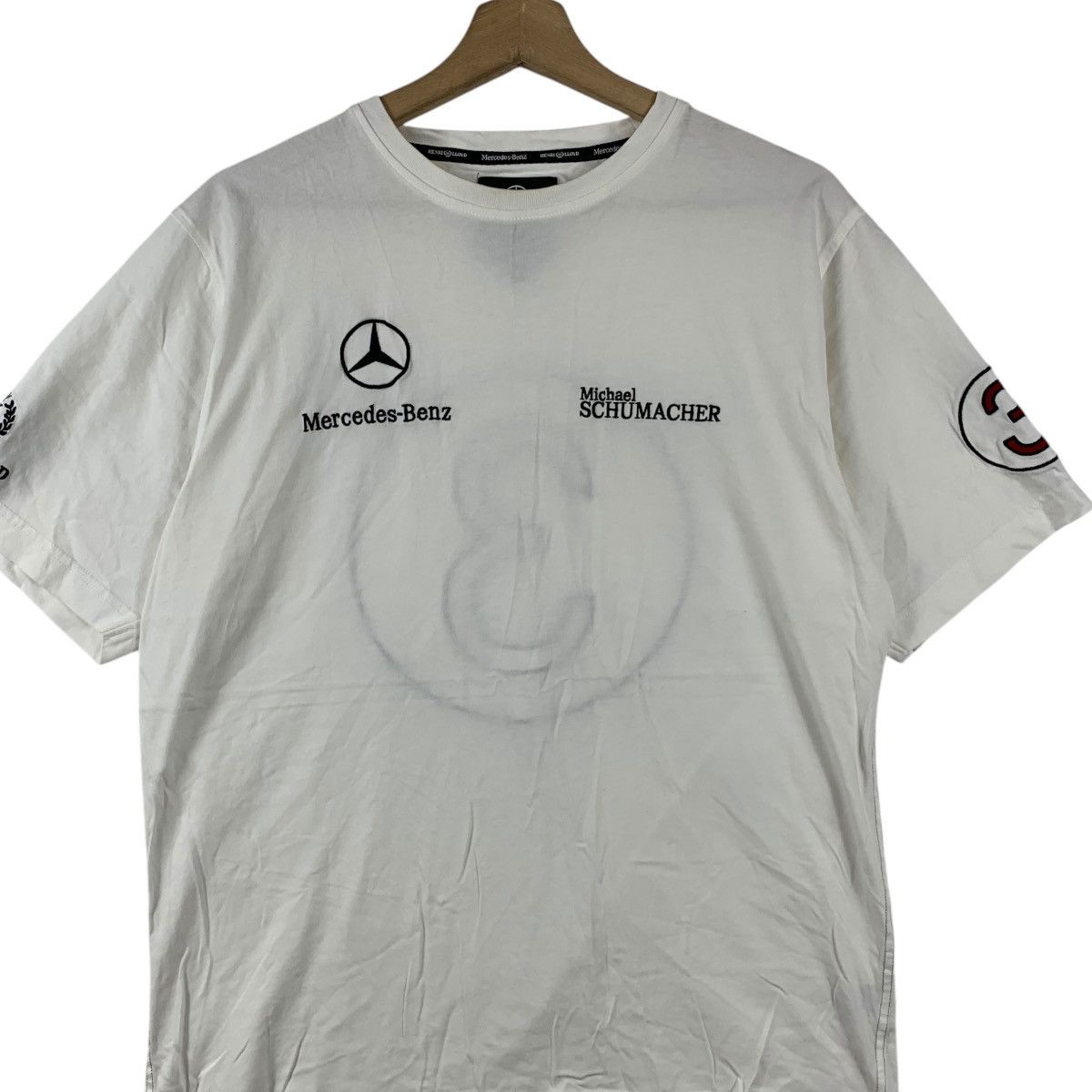Vintage Vintage MERCEDES BENZ MICHAEL SCHUMACHER Tee Shirt Top Size US M / EU 48-50 / 2 - 3 Thumbnail