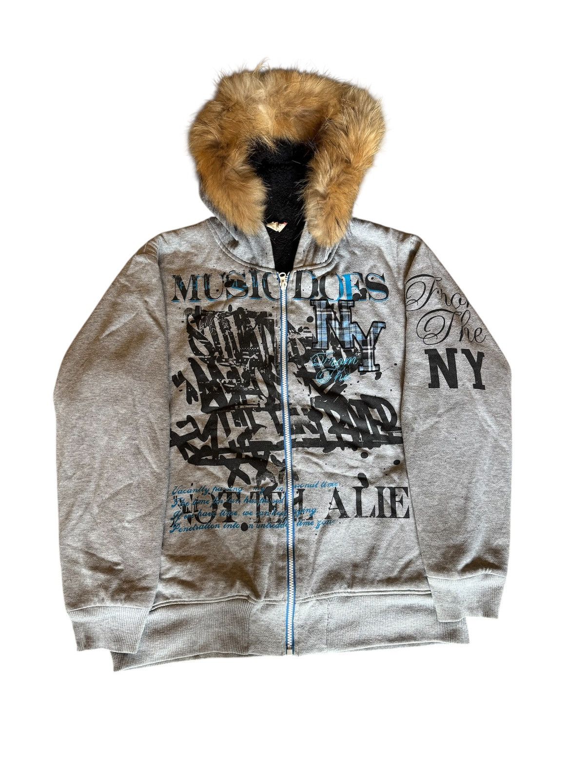 Japanese Brand LOOK HEAVEN MUSIC DOES FUR HOODIE LIKE IFSIXWASNINE STYLE Size US L / EU 52-54 / 3 - 1 Thumbnail