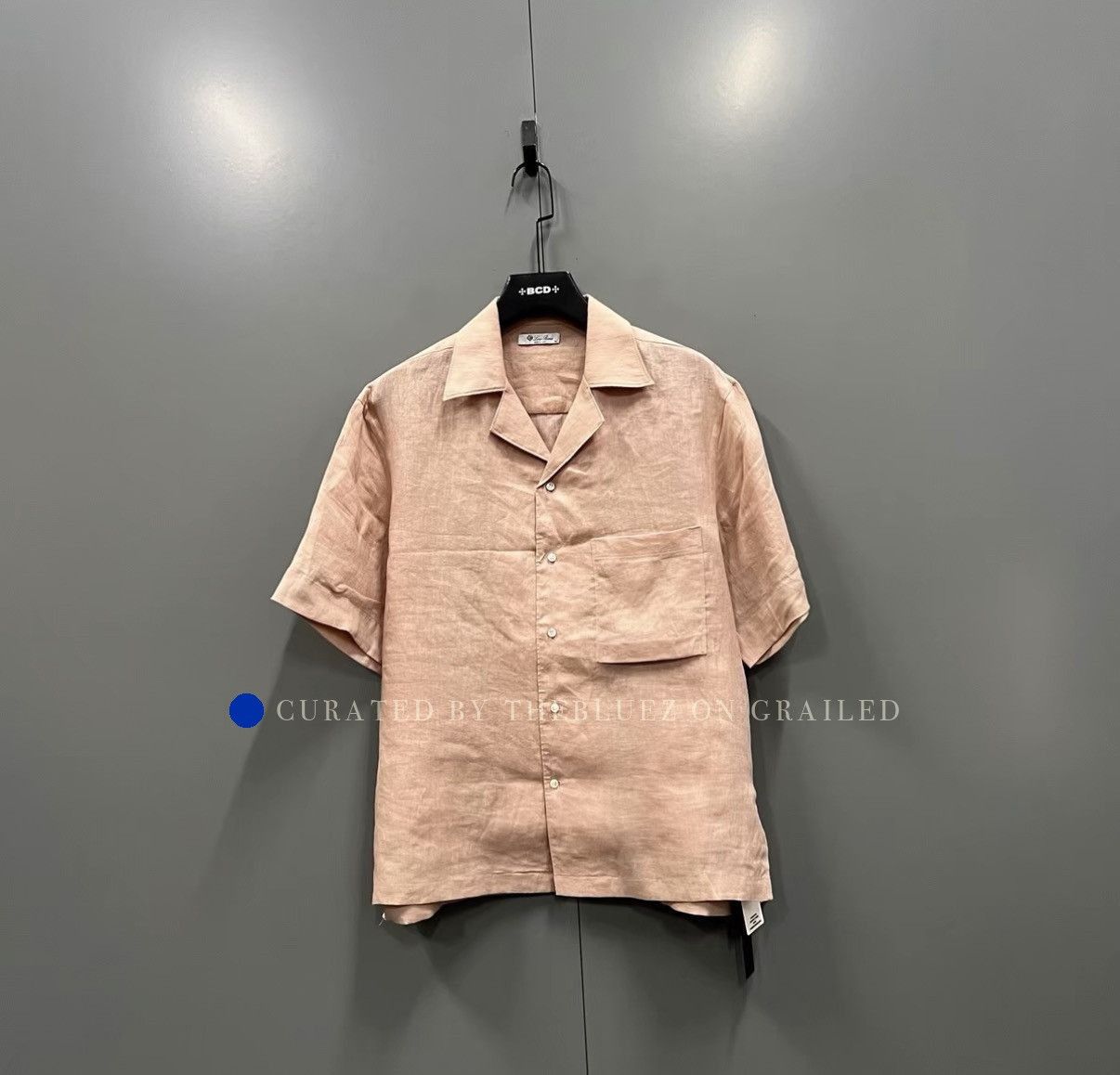 Loro Piana Cuban Collar Short Sleeve Shirt in Orange Size US XS / EU 42 / 0 - 1 Thumbnail