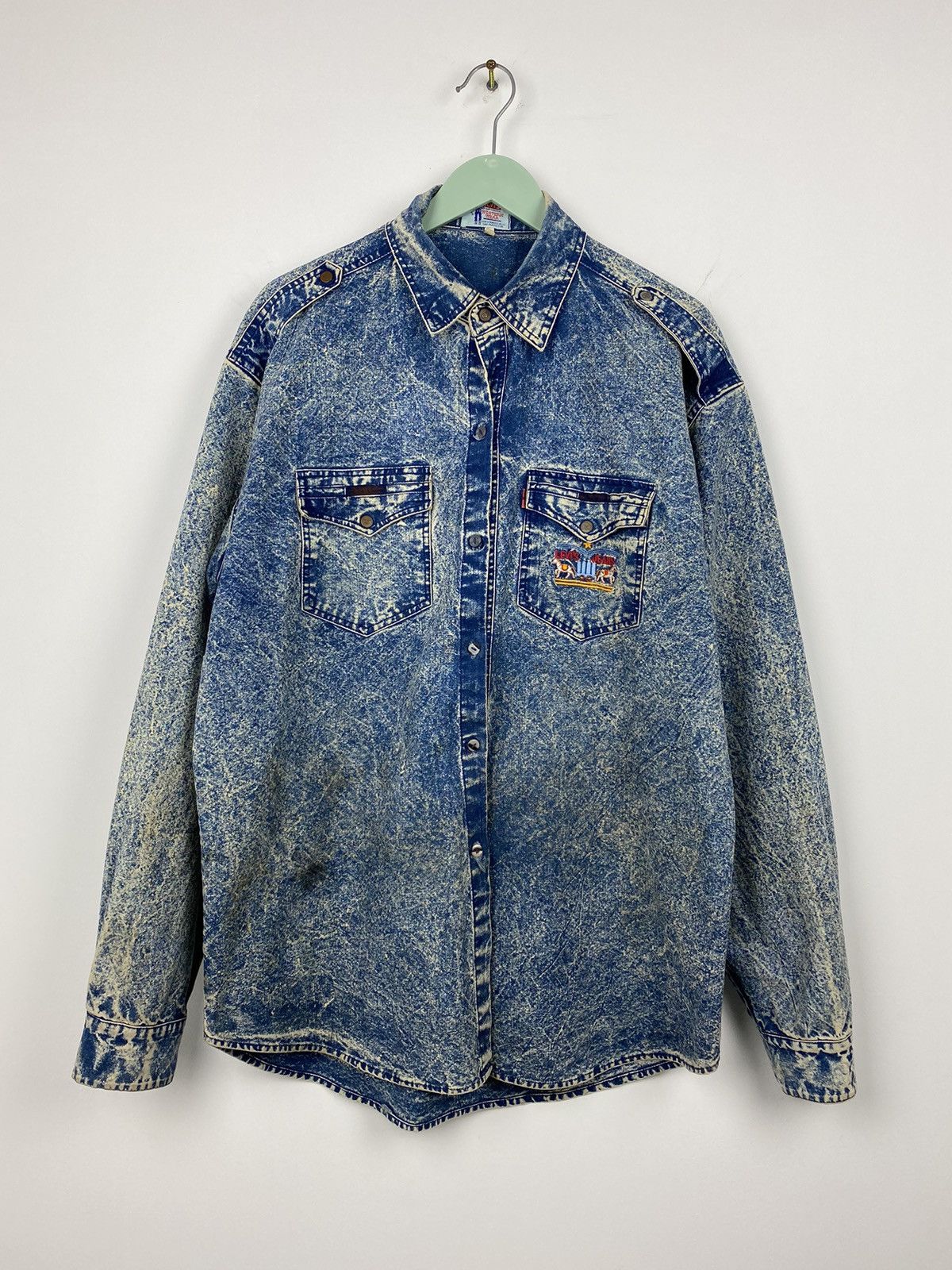 Levi's Vintage Levi’s 1950s Denim Jeans Button Shirt Western Cowboy Size US L / EU 52-54 / 3 - 1 Thumbnail