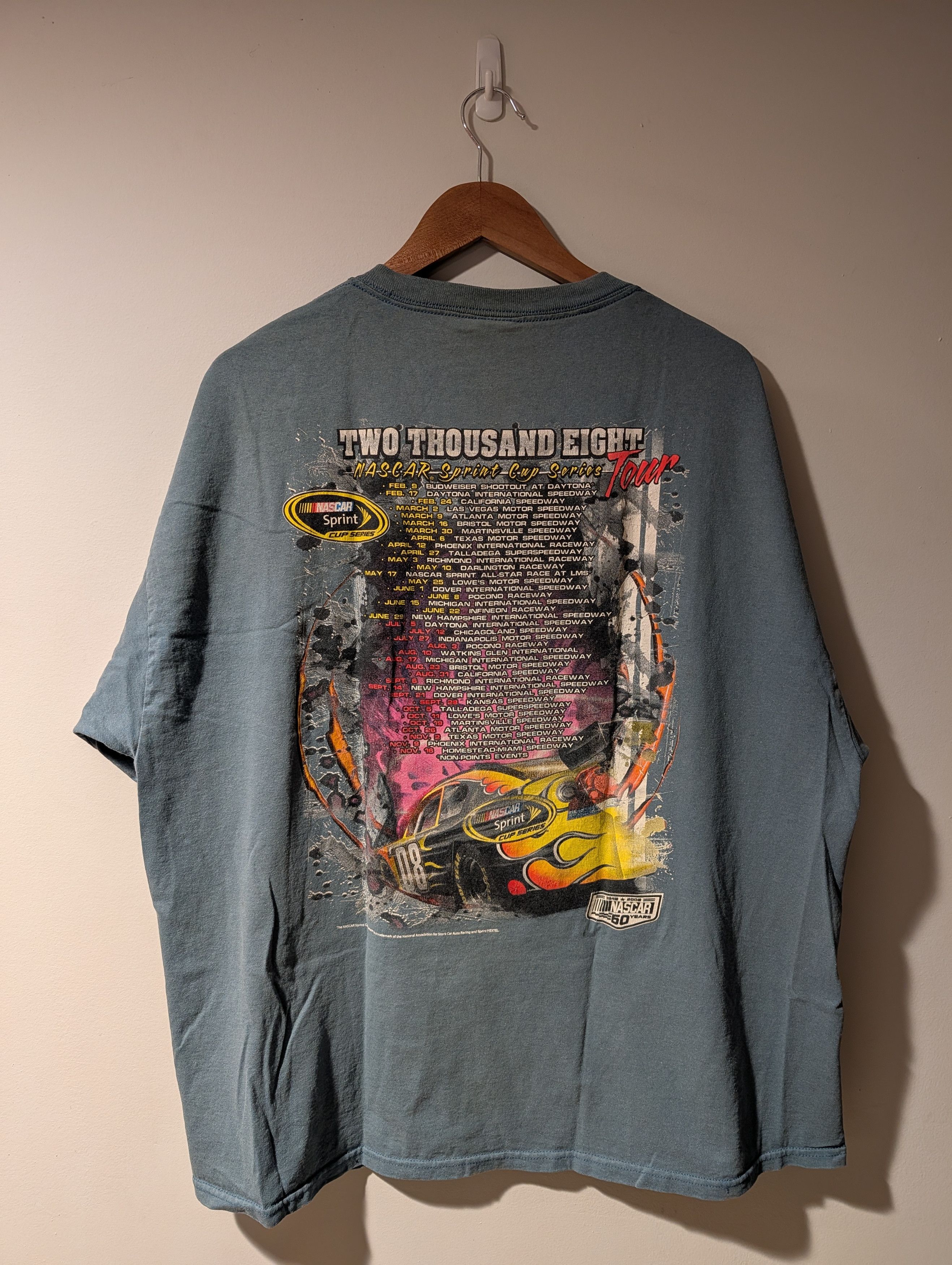 NASCAR NASCAR Shirt Adult XXL 2XL Double 2008 Sprint Cup Series Size US XXL / EU 58 / 5 - 7 Thumbnail