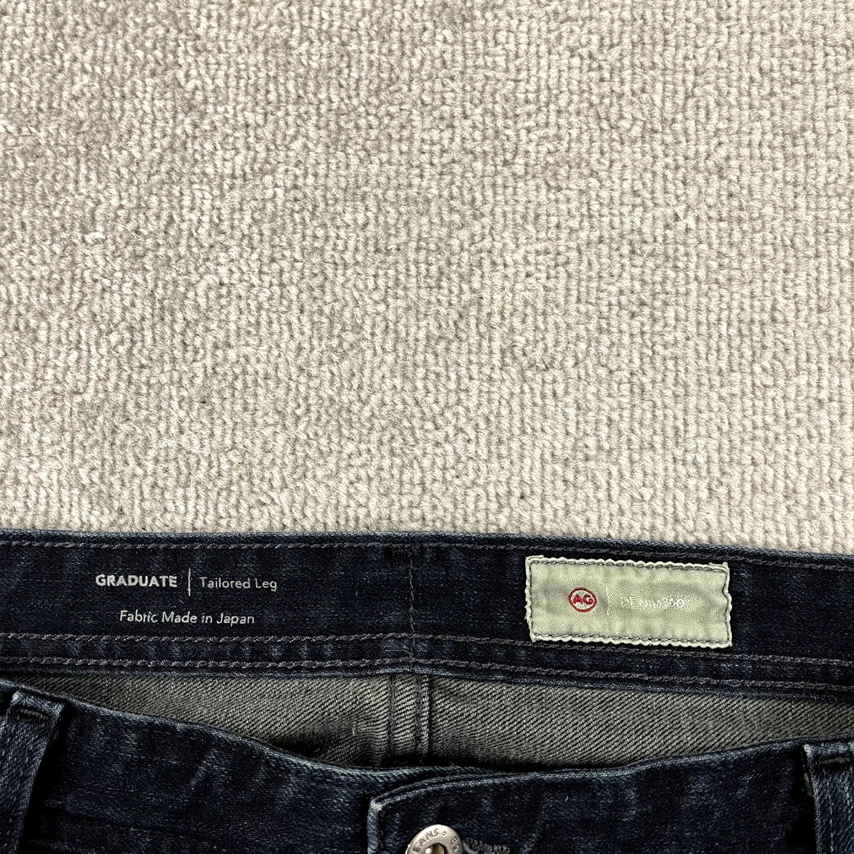 Denime VINTAGE AG ADRIANO GOLDSCHMIED Jeans Mens 38 x 28 GRADUATE Tailored Led Dark Blue Denim Size US 38 / EU 54 - 2 Thumbnail