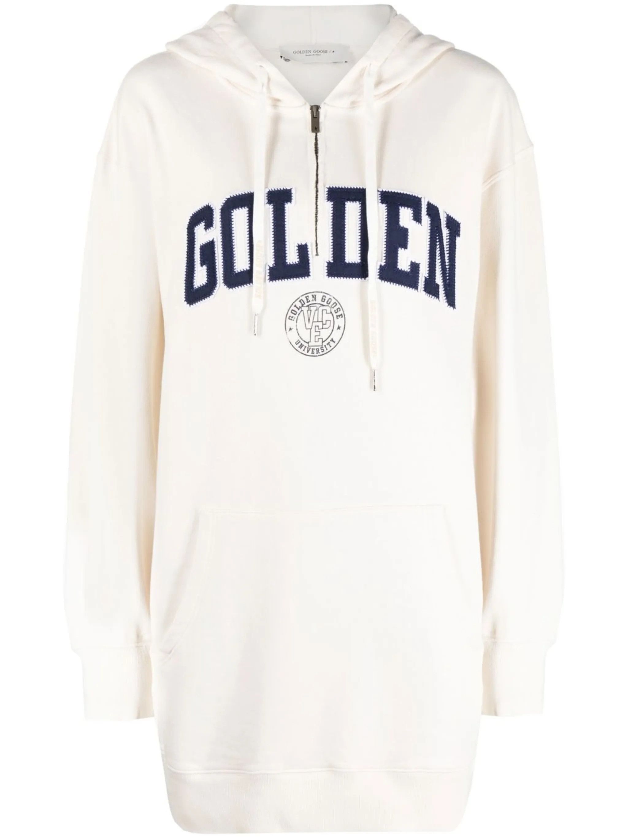 Golden Goose o1y0725 Mini Hooded Dress in Off-White Size XS / US 0-2 / IT 36-38 - 1 Thumbnail
