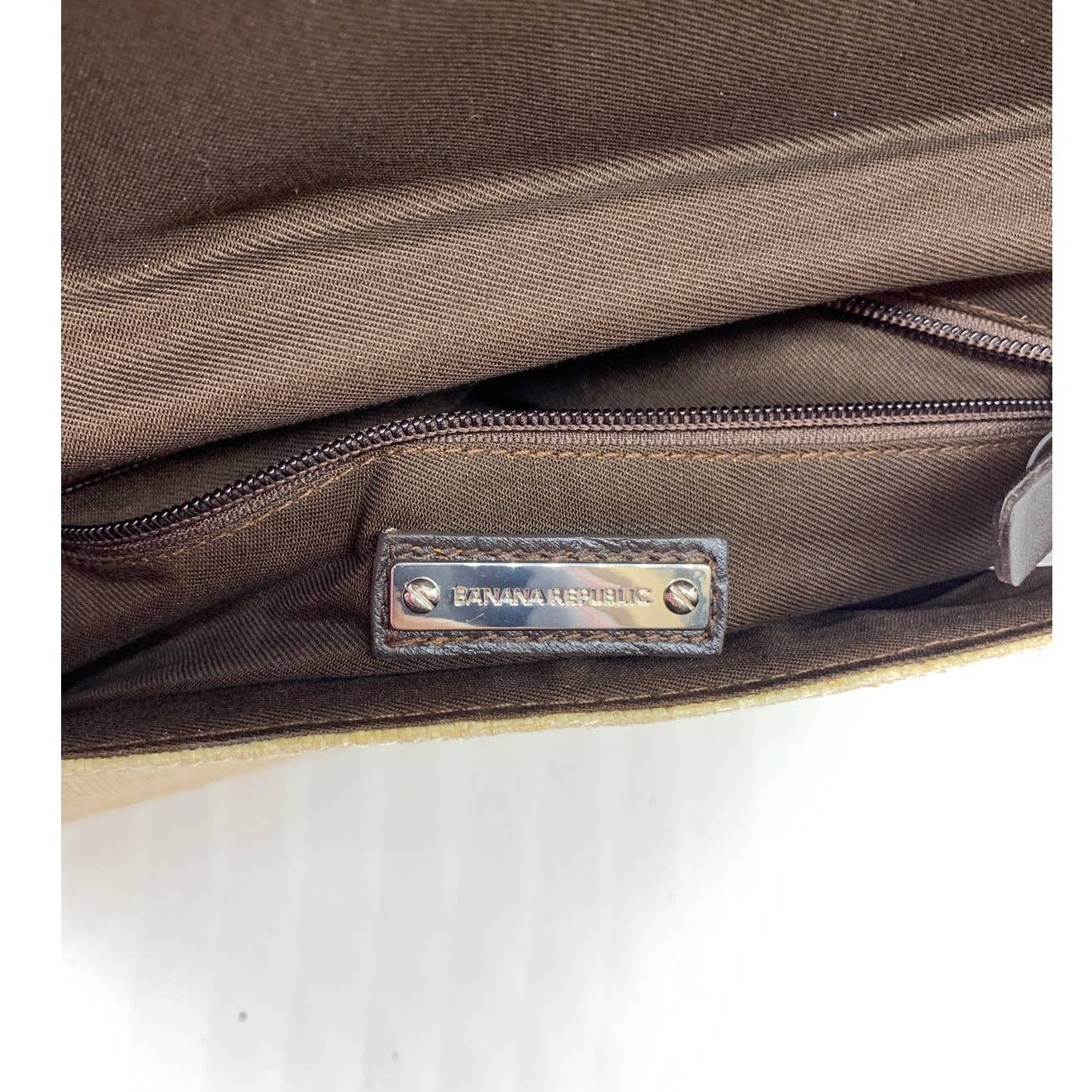 Banana Republic Banana Republic Raffia Clutch Womens Small Bag Brown Purse Size ONE SIZE - 3 Thumbnail