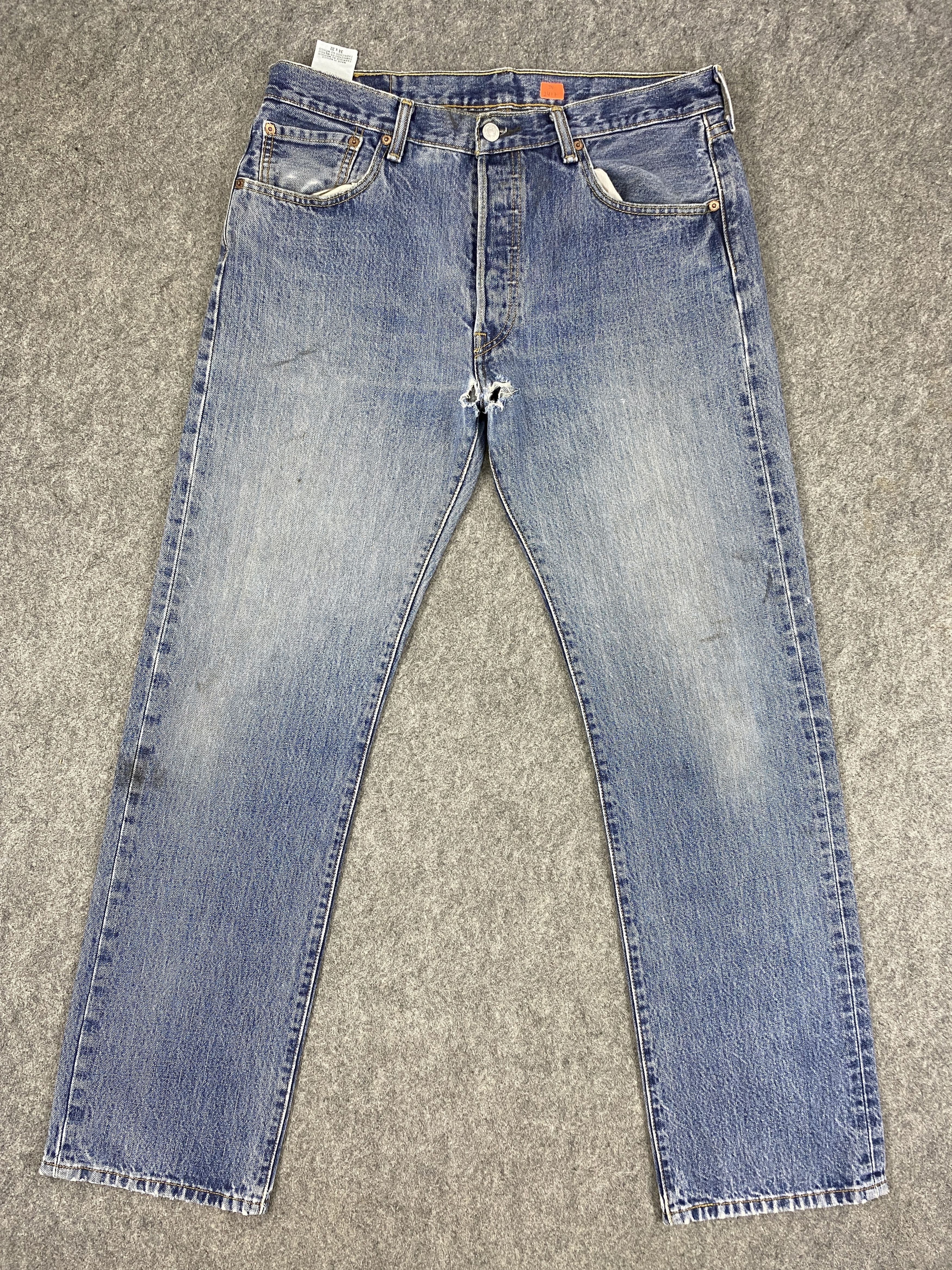 Faded Blue Vintage Levi's 501 Jeans 34x33 Denim -JN2417