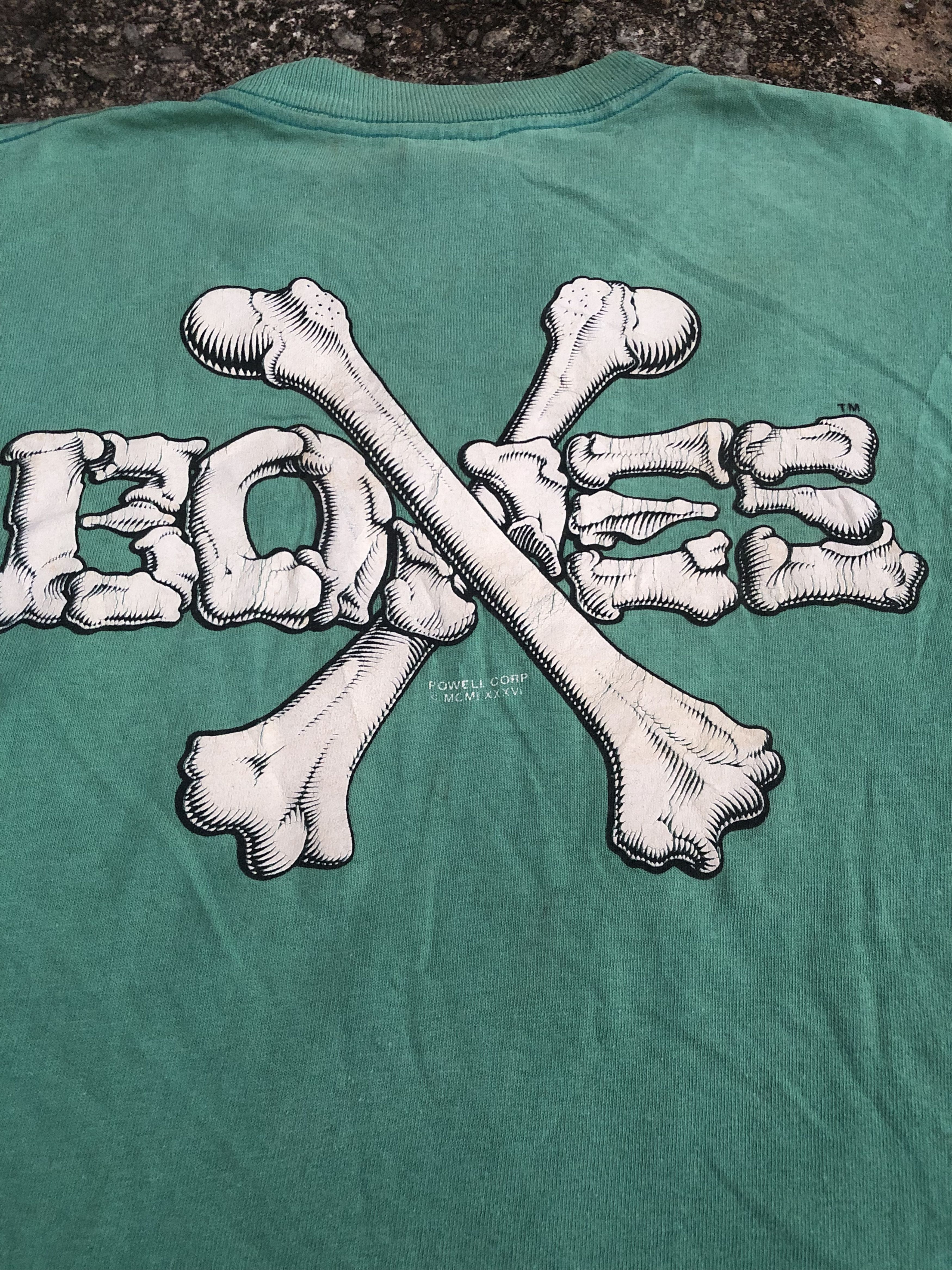 Powell Peralta 🔥Vintage 90s POWELL PERALTA BONES Ripped Distressed T-Shirt Size US S / EU 44-46 / 1 - 7 Thumbnail