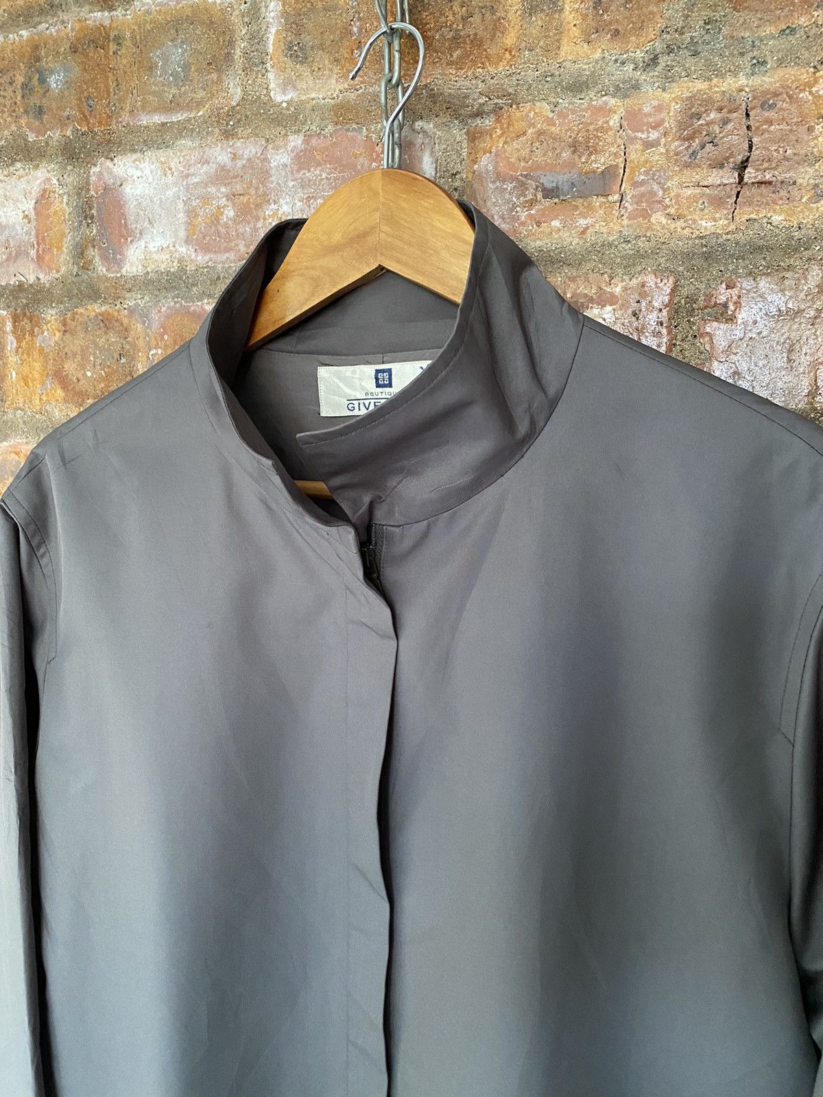 Givenchy × Vintage 90s Givenchy Olive zipper parka Light Jacket Size US M / EU 48-50 / 2 - 5 Thumbnail