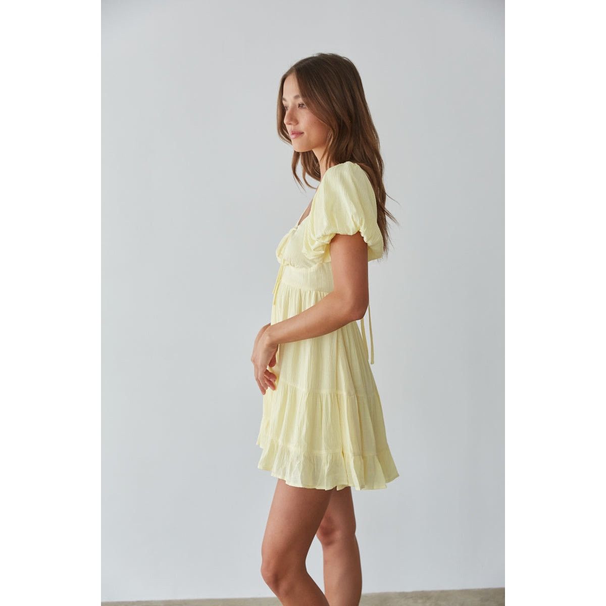 American Rag NWT American Threads Dallas Butter Yellow dress Sz M Size M / US 6-8 / IT 42-44 - 2 Thumbnail