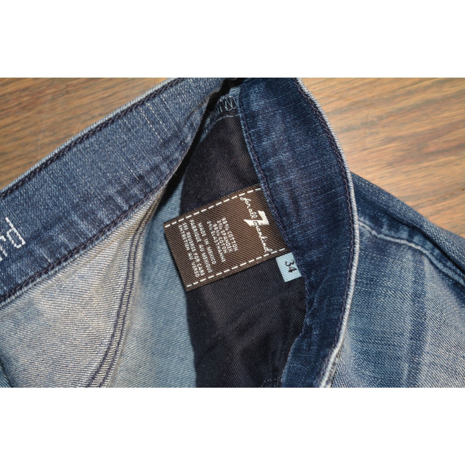 7 For All Mankind Men's 7 For All Mankind Standard Straight Leg Jeans Size US 34 / EU 50 - 2 Thumbnail