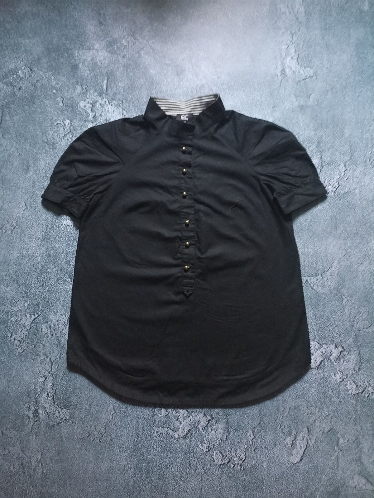 Gianfranco Ferre Vintage GianFranco Ferre GF Black Cotton Shirt Women Size S Size S / US 4 / IT 40 - 1 Thumbnail