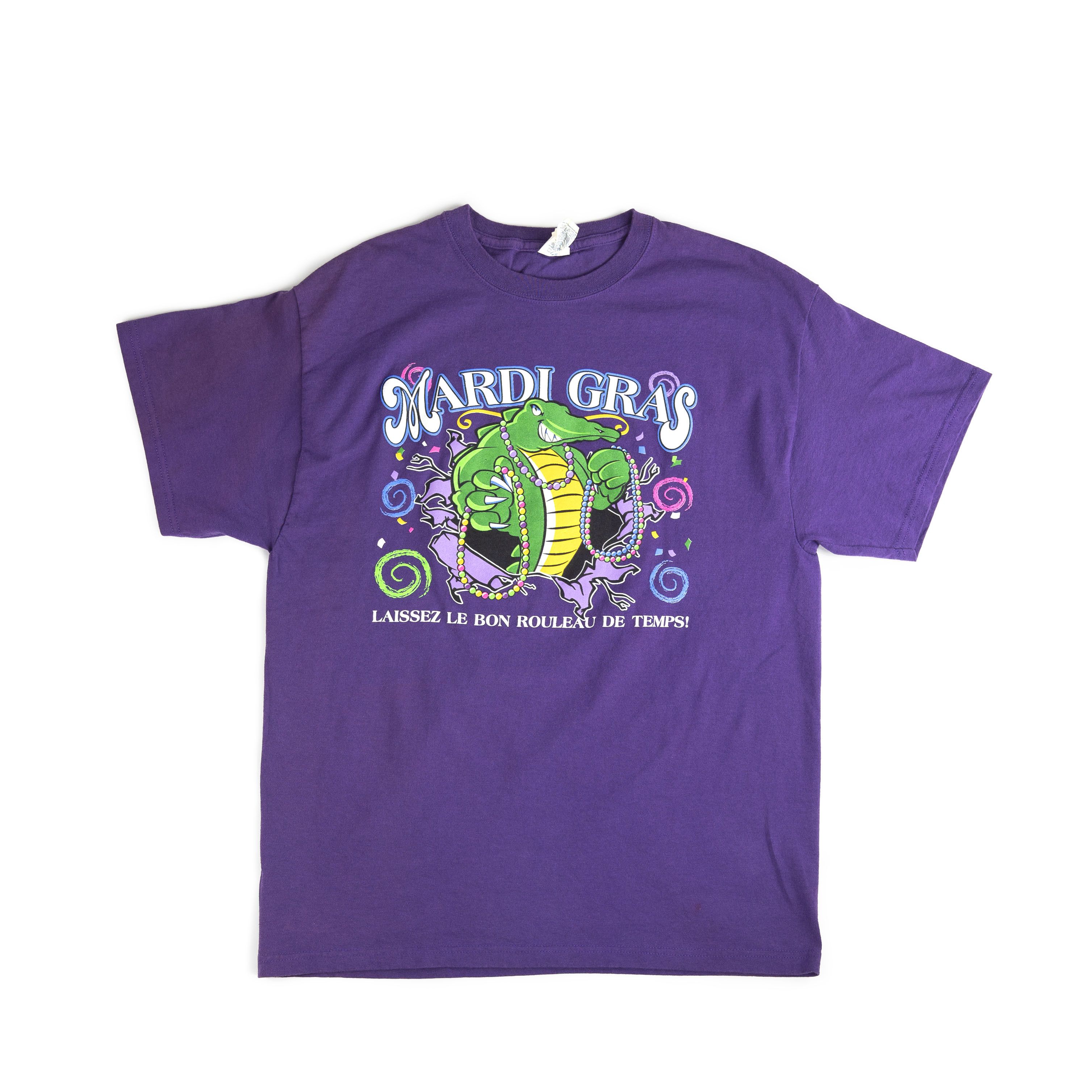 Vintage Vintage 2000's Mardi Gras Tee Shirt Size US L / EU 52-54 / 3 - 1 Thumbnail