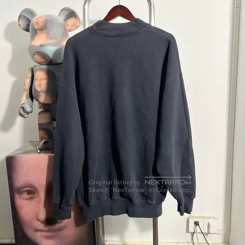 Balenciaga Balenciaga Black Sweatshirt Size US M / EU 48-50 / 2 - 2 Thumbnail