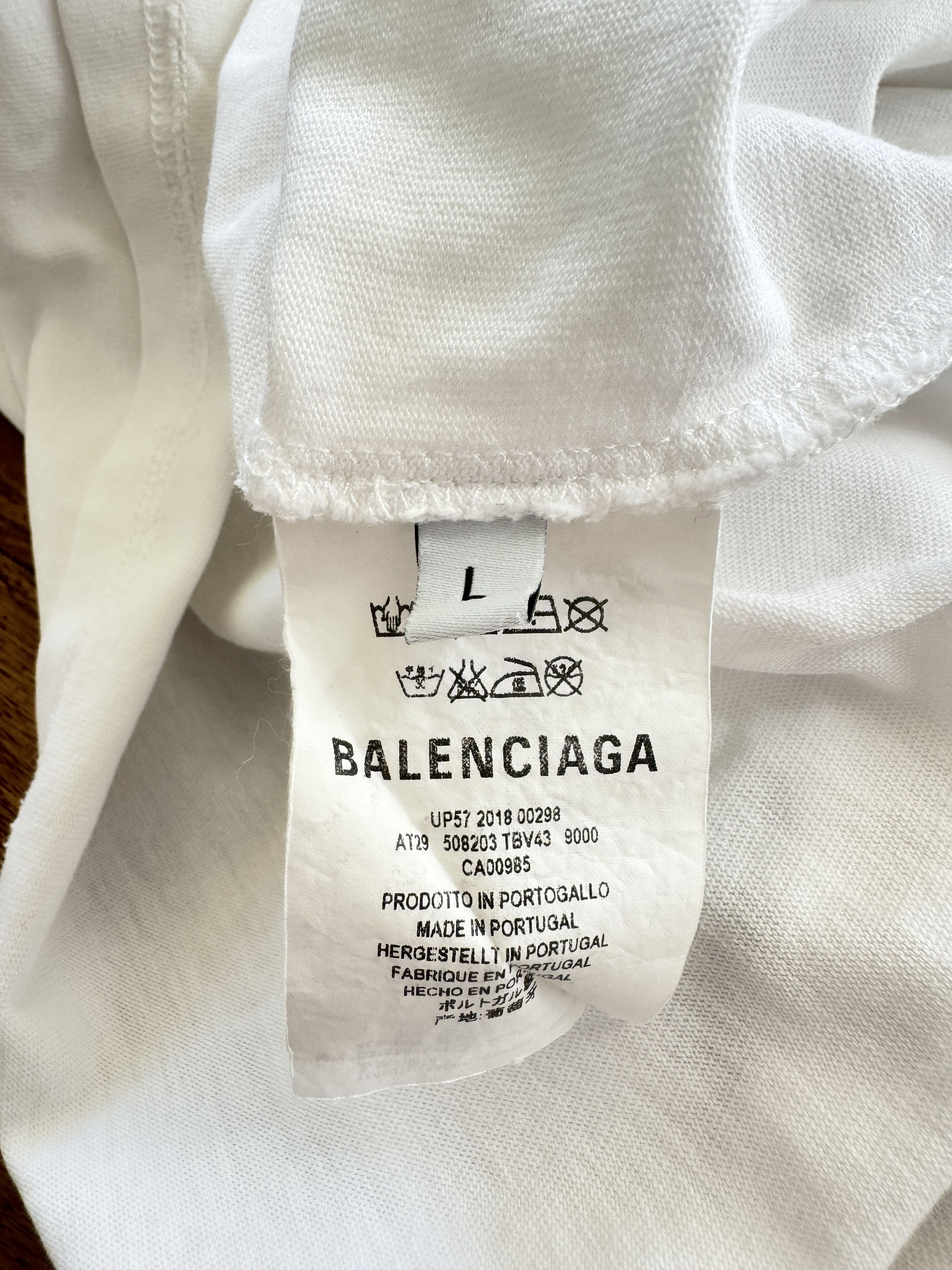 Balenciaga Balenciaga Logo Tee Size US XL / EU 56 / 4 - 10 Thumbnail