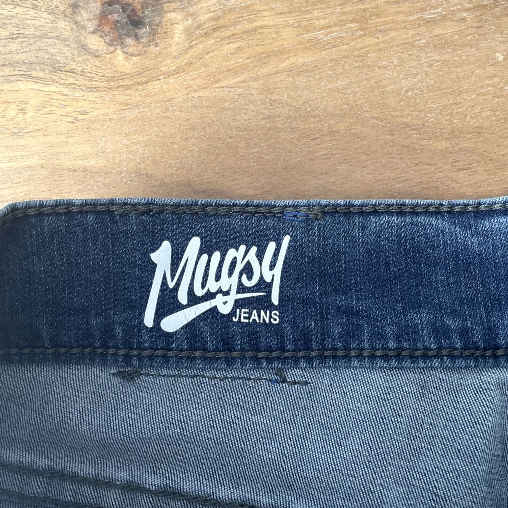 Denime Mugsy Jeans Lake Shores Slim Fit 33X34 Denim Blue Medium Rise 5-Pocket Mens Jeans Waist 33 Inseam 33 City College Hipster Waterfall Hawthorn? Size US 33 - 3 Thumbnail