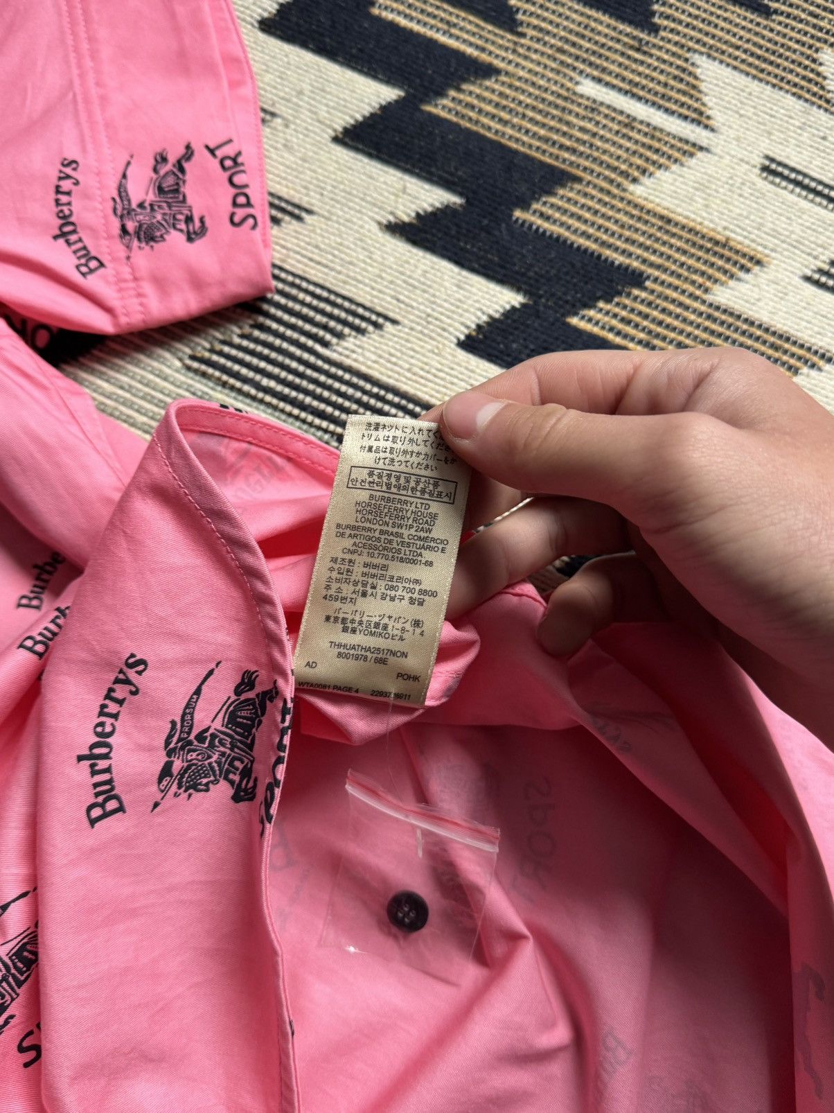 Other ❗️RARE❗️Burberrys Sport Monogram Short Sleeve Button Up Shirt Size US M / EU 48-50 / 2 - 13 Thumbnail