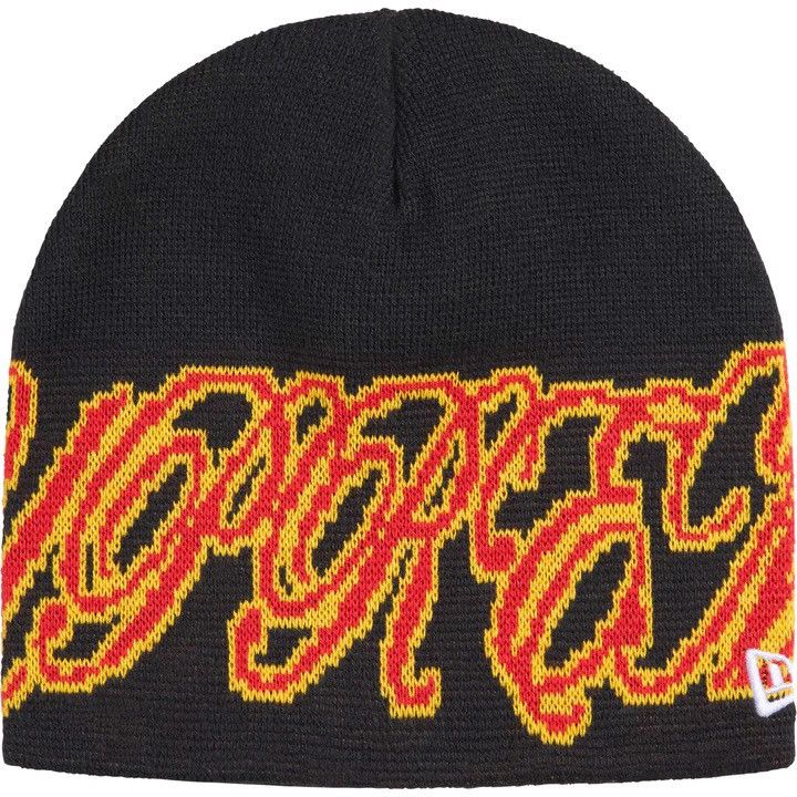 New Era × Supreme Supreme New Era Cursive Beanie Dark Navy Size ONE SIZE - 4 Thumbnail