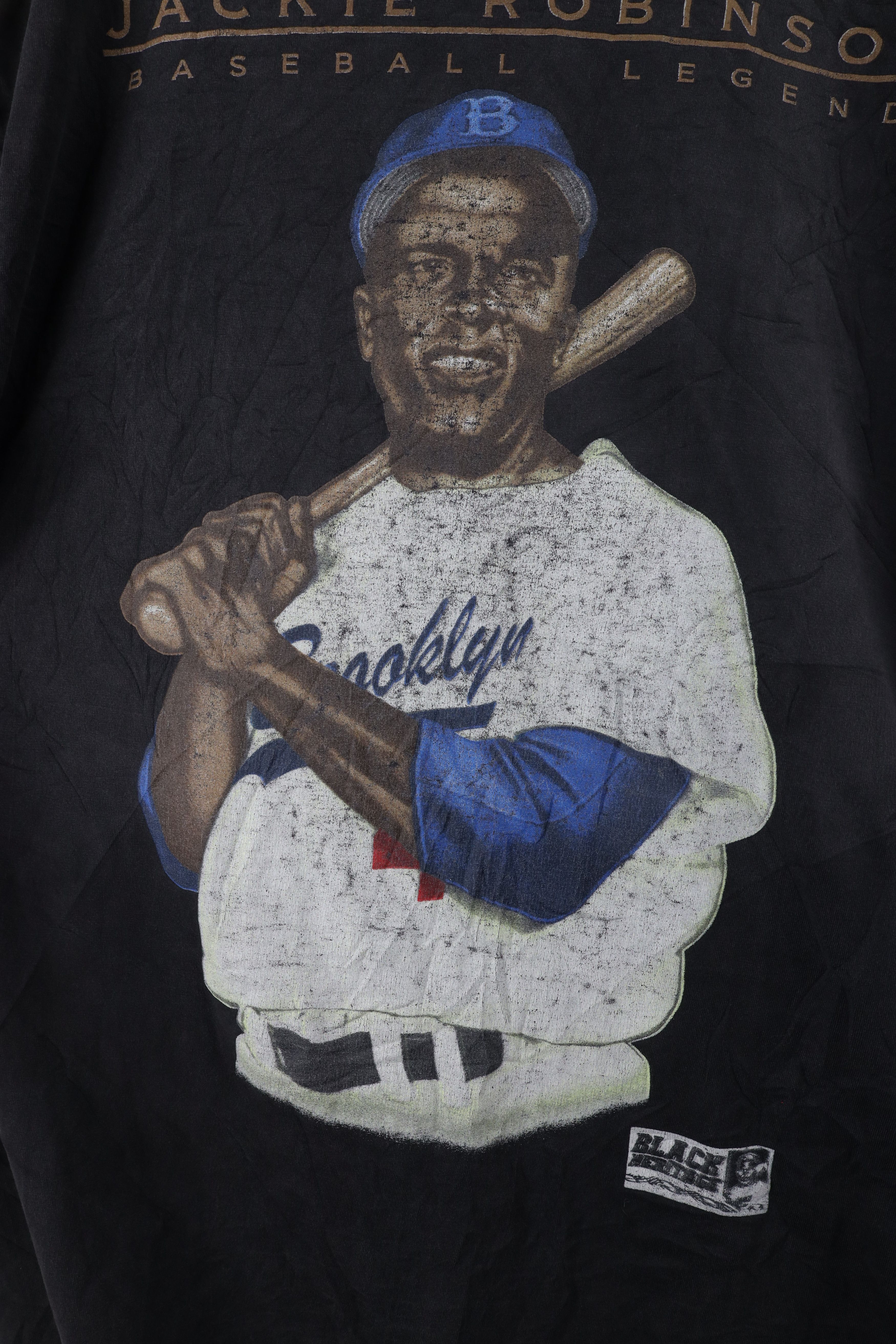 Vintage Vintage 90s Jackie Robinson Baseball Long Sleeve T-Shirt Size US XL / EU 56 / 4 - 5 Thumbnail