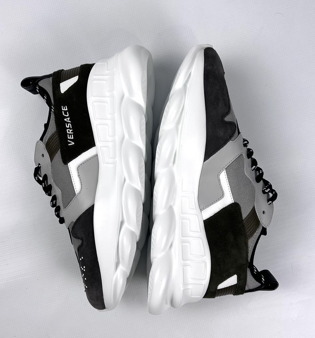 Versace Versace Chain Reaction Grey Olive Men EU 45 US 12 NWOB Size US 12 / EU 45 - 7 Thumbnail