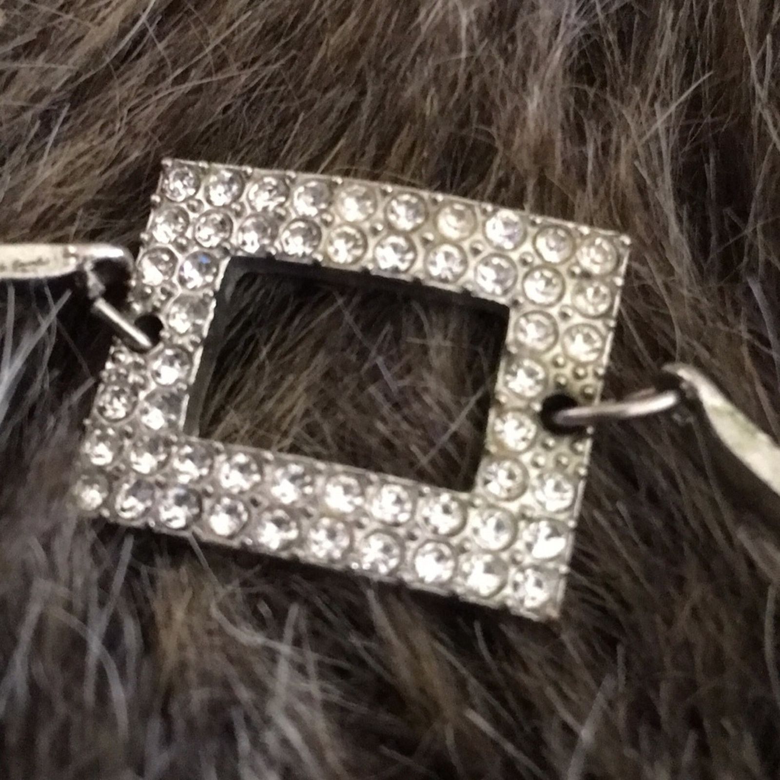 Jewelry Rhinestone silver tone bar link bracelet Size ONE SIZE - 3 Thumbnail