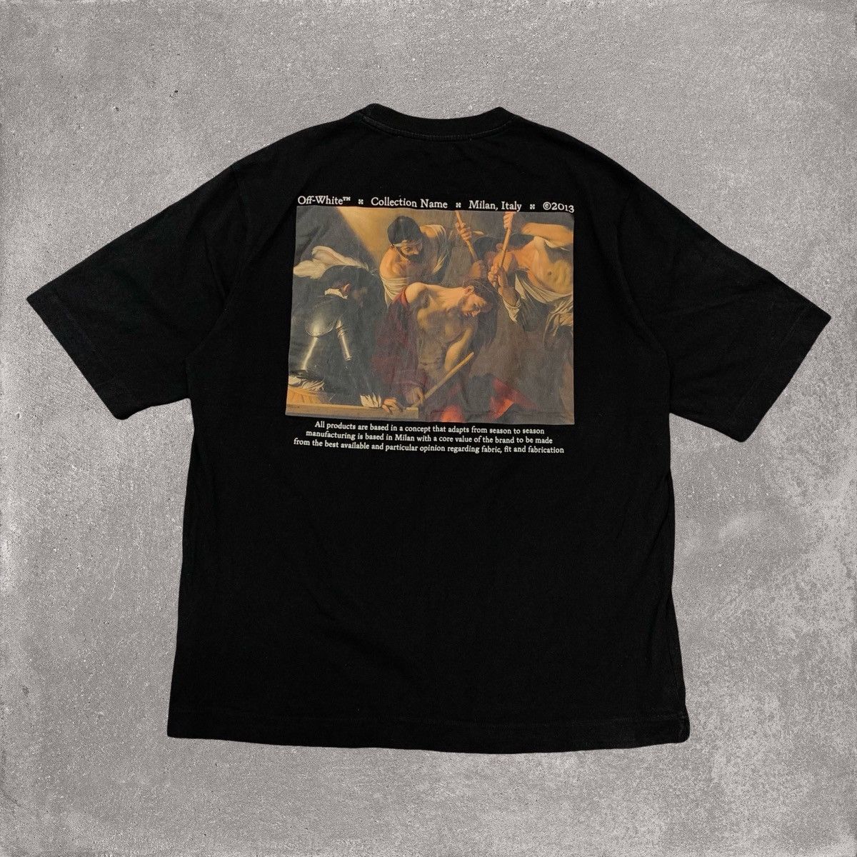 Off-White Off White Large Tee Caravaggio Graphic Black T-Shirt Virgil Size US L / EU 52-54 / 3 - 1 Thumbnail