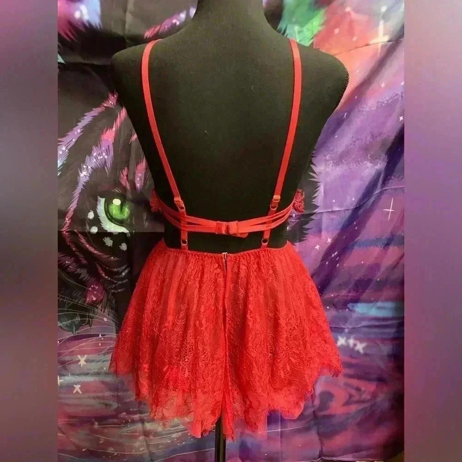 Designer Red lingerie Size ONE SIZE - 2 Thumbnail