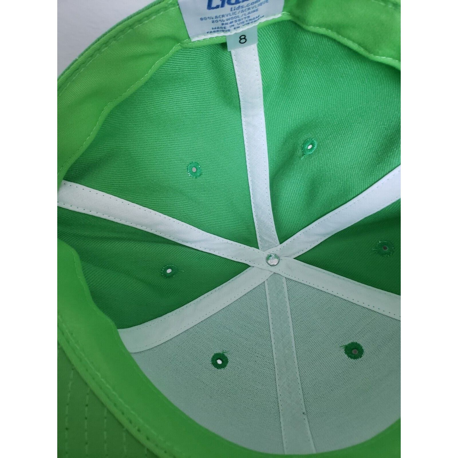Lids Lids Hat Cap Blank Grandslam Fitted Size 8 Lime Green Size ONE SIZE - 6 Thumbnail