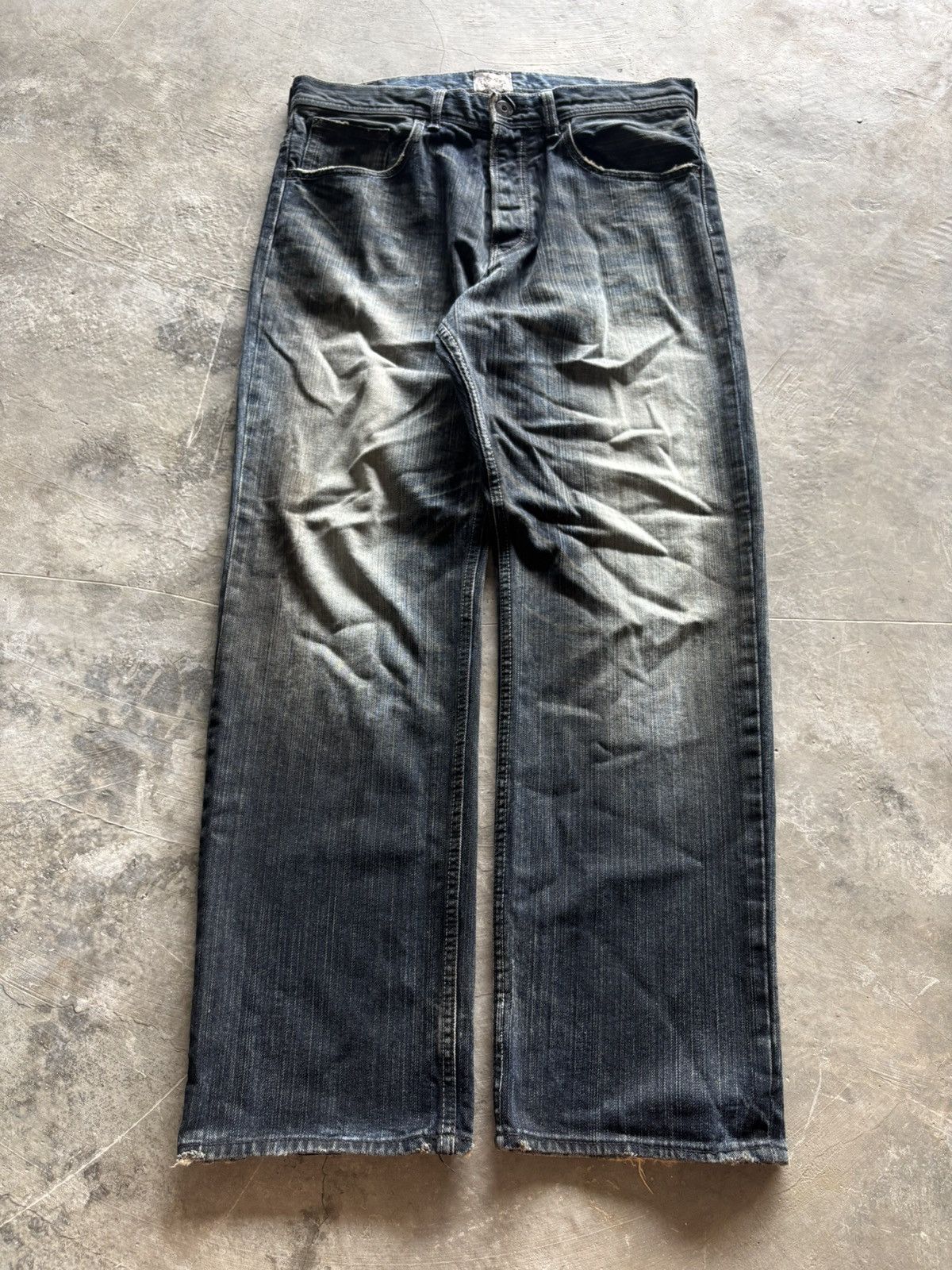 If Six Was Nine DESTROY BABYLON japanese jeans oil muddy rust wash punk goth Size US 34 / EU 50 - 1 Thumbnail