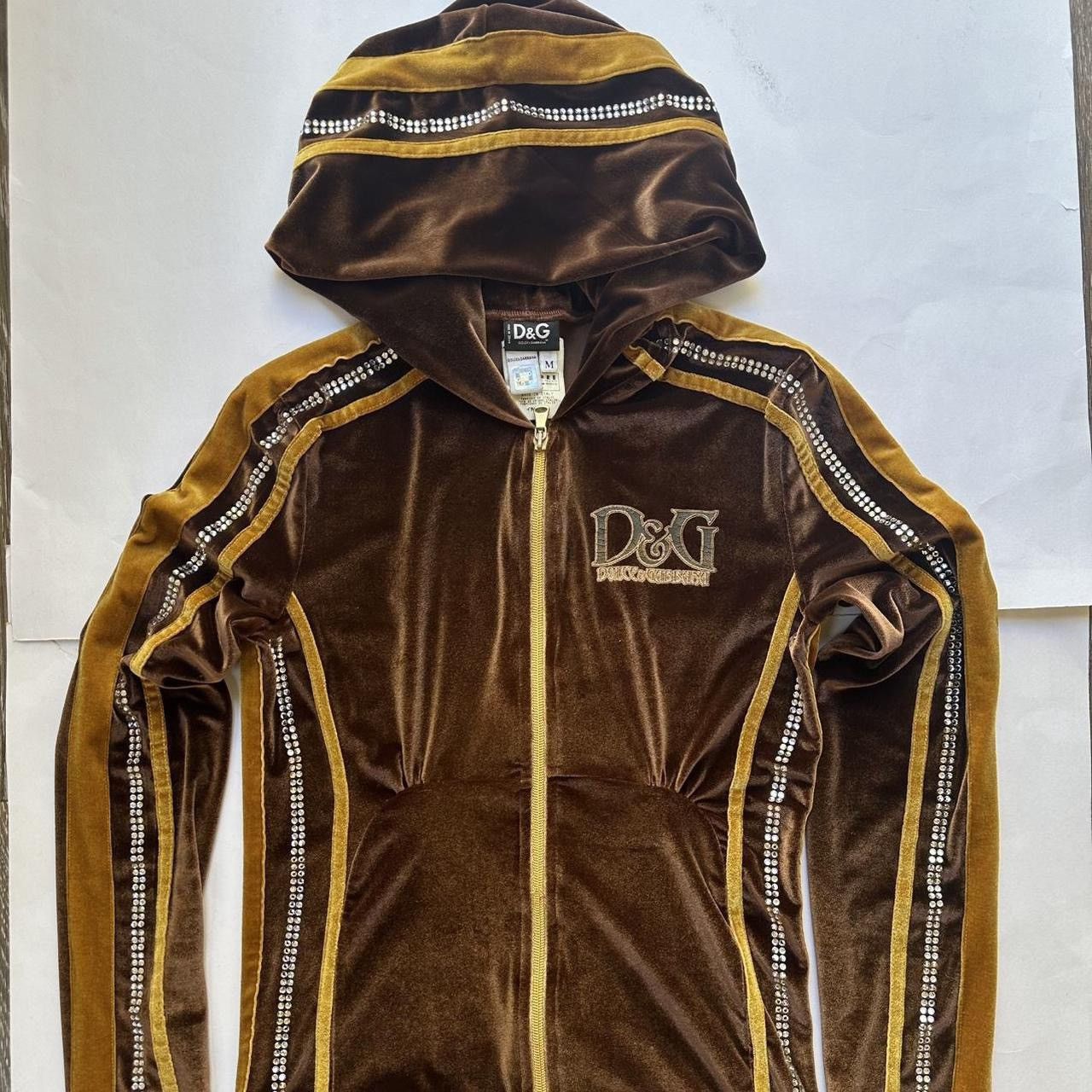 Dolce & Gabbana 2000s Dolce and gabbana velvet tracksuit jacket Size M / US 6-8 / IT 42-44 - 5 Thumbnail
